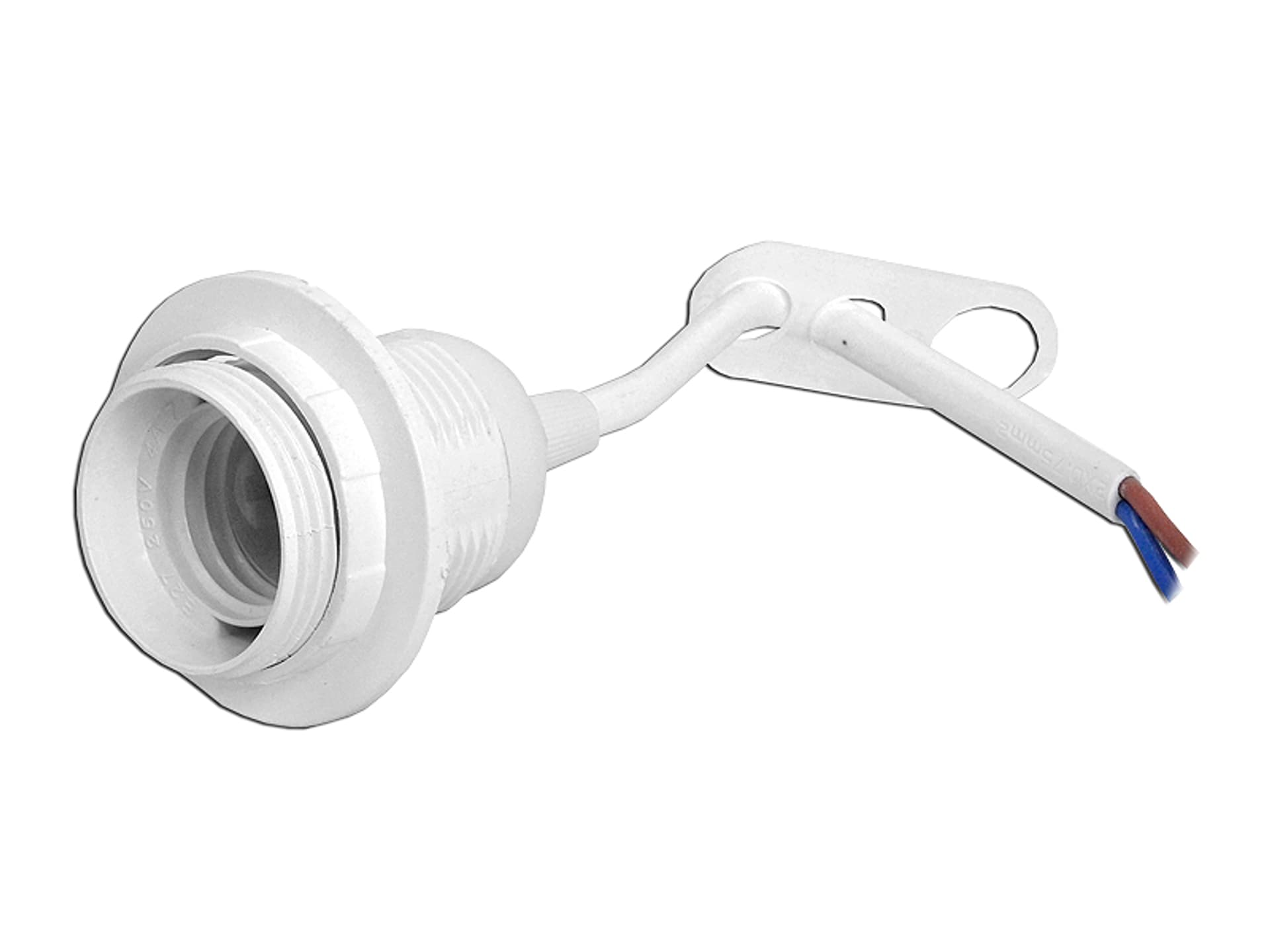 

1 szt. Oprawka E27 z kołnierzem i przewodem 15cm.