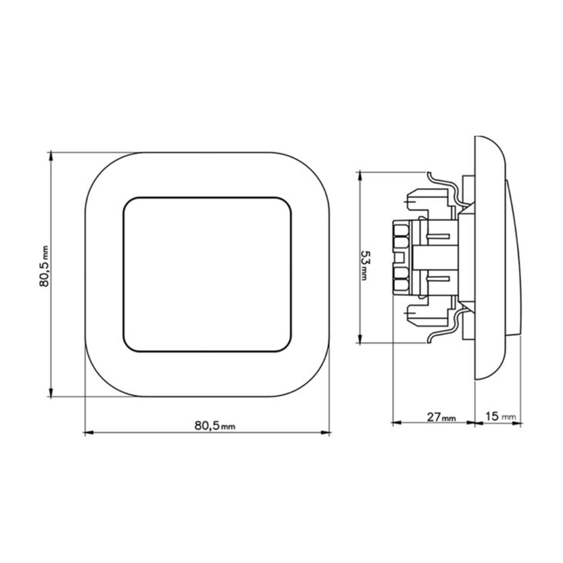 

98-304# Łącznik p/t wp-8f biały krzyżowy