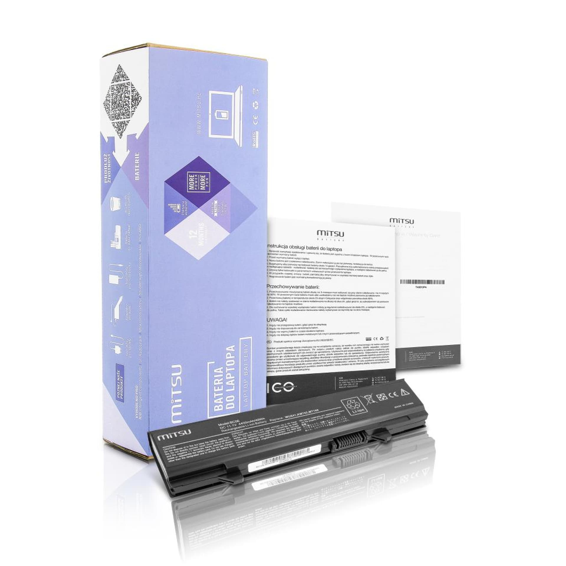 

Bateria Mitsu do Dell Latitude E5400, E5500