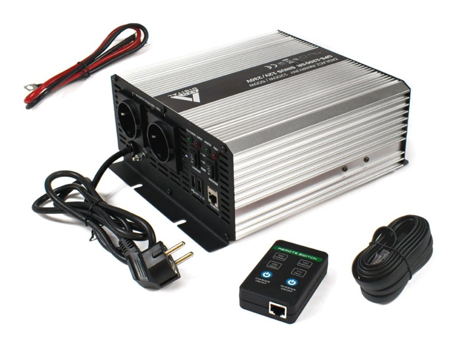 

Zasilacz awaryjny (UPS + AVR) 12V UPS-1200SR Sinus 1200W/600W 12V/230V, Ups + avr) 12v ups-1200sr sinus 1200w/600w 12v/230
