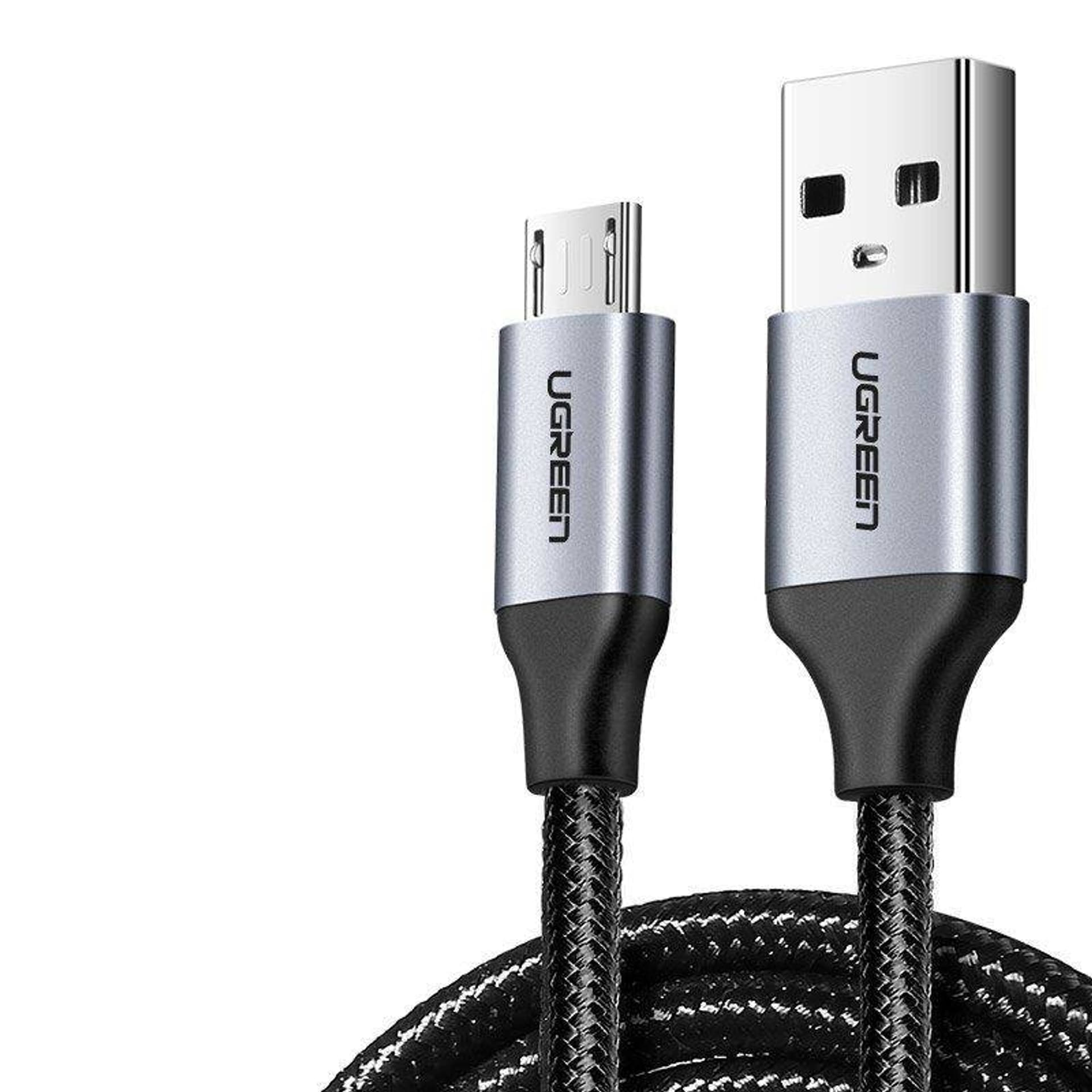 

Kabel USB do Micro USB UGREEN QC 3.0 2.4A 1m (czarny)