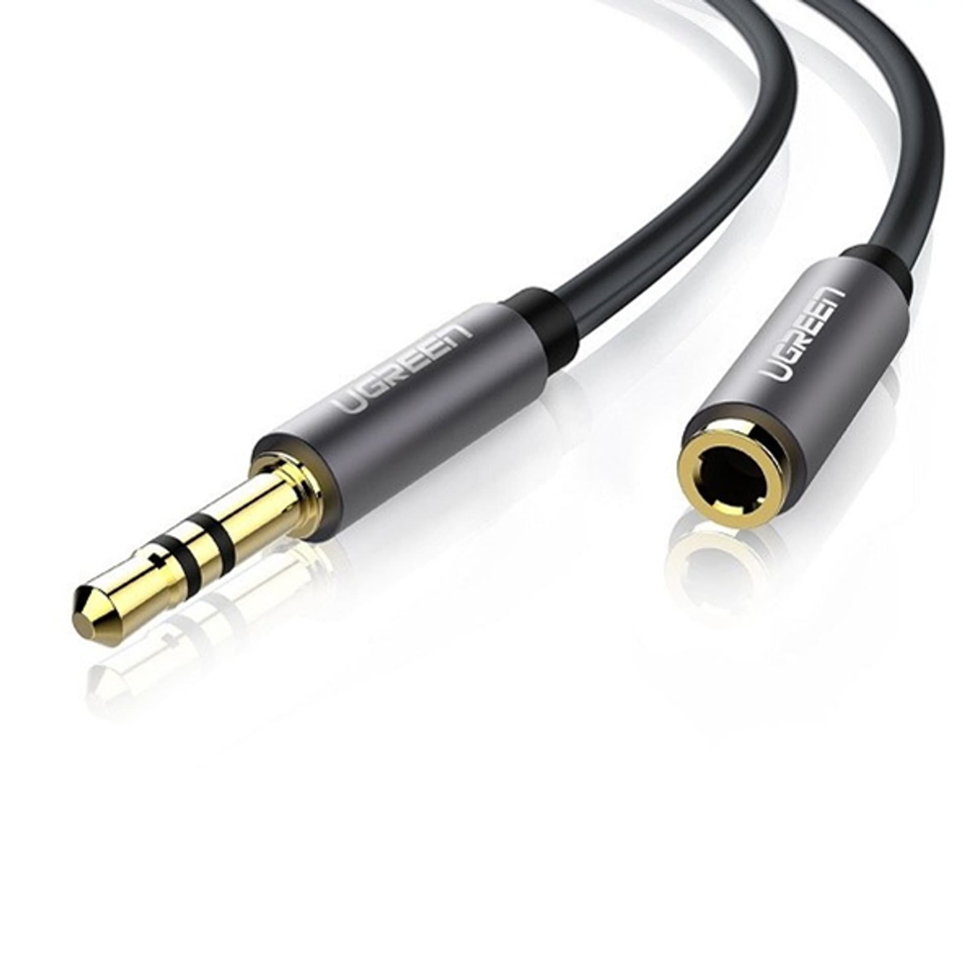 

UGREEN AV118 Przedłużacz audio AUX jack 3,5 mm, 2m (czarny)