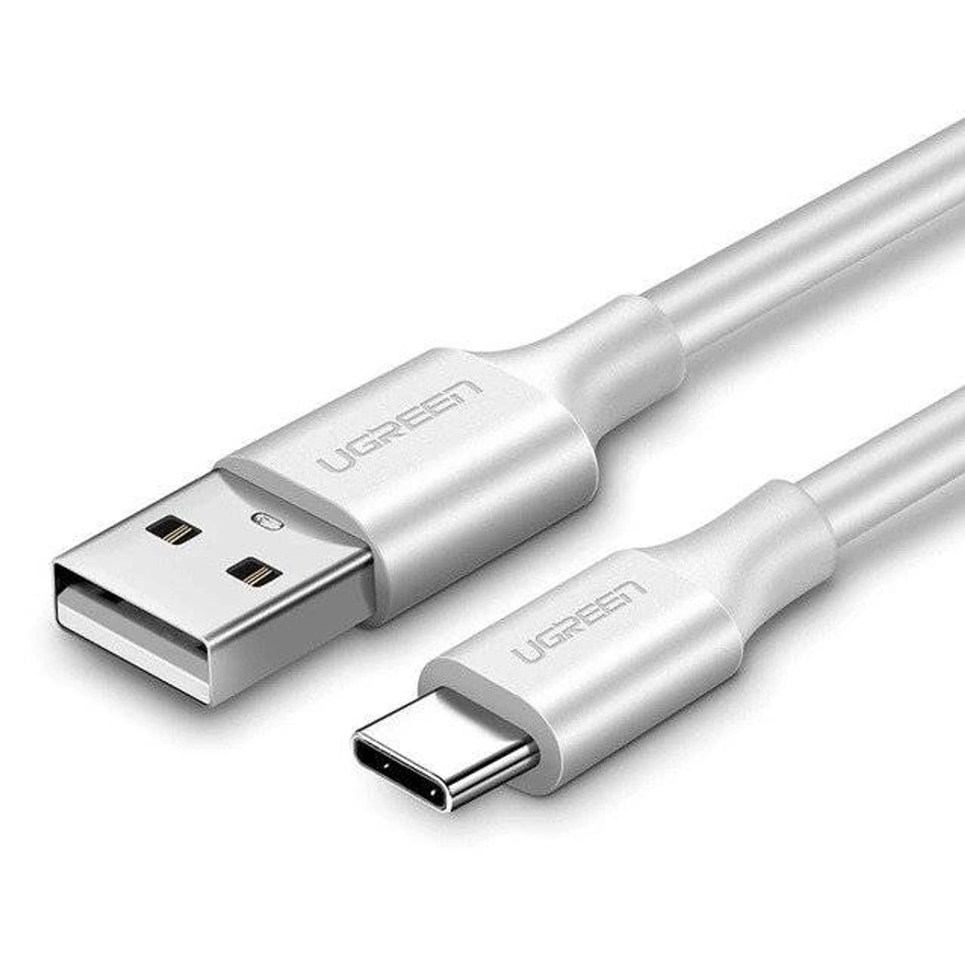 

Kabel USB do USB-C QC3.0 UGREEN 0.25m (biały)