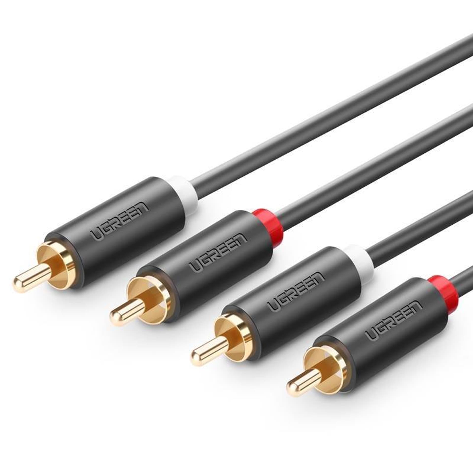 

Przewód 2RCA (Cinch) do 2RCA (Cinch) UGREEN 5m (czarny)
