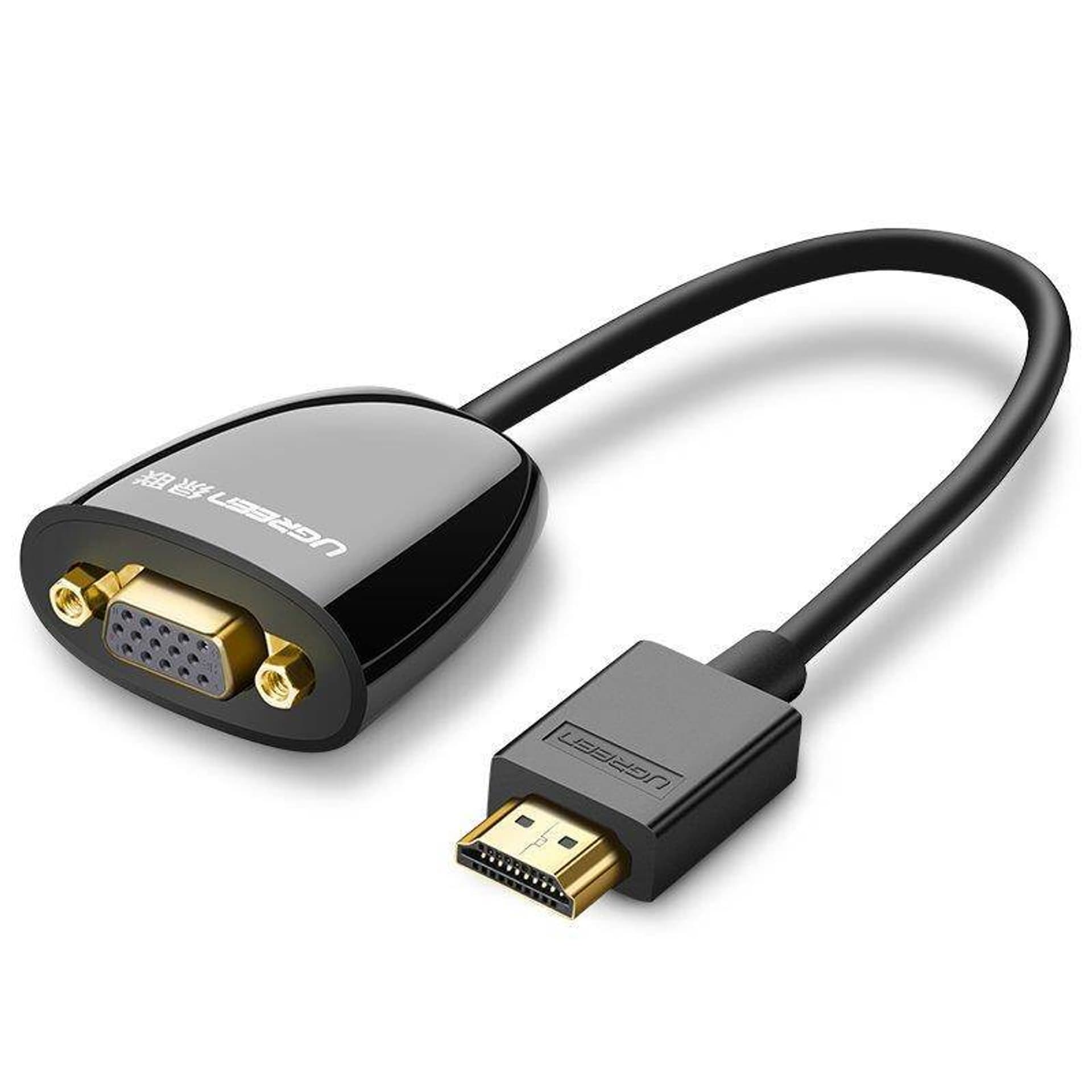 

Adapter HDMI do VGA UGREEN MM105, bez audio (czarny)