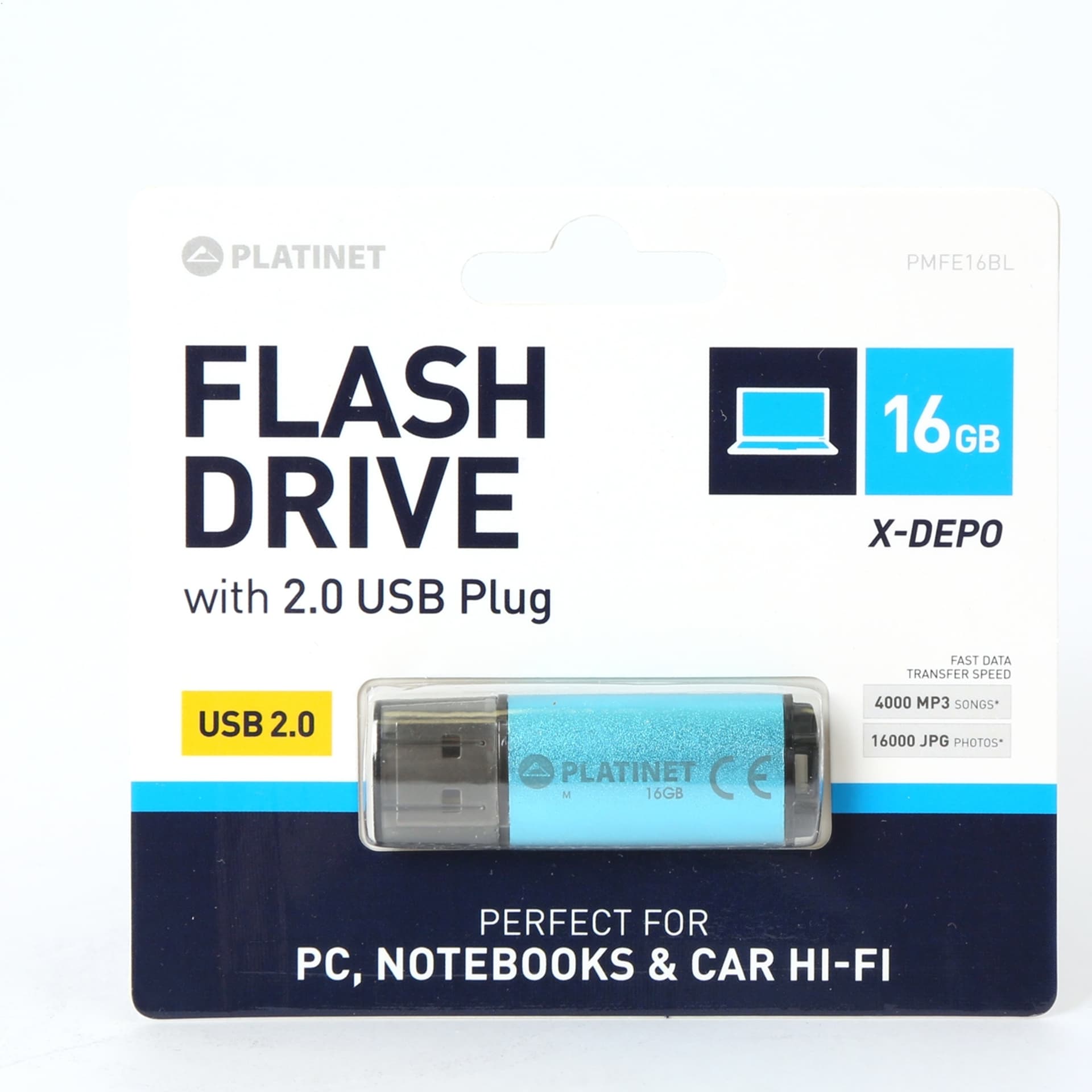 

PLATINET PENDRIVE USB 2.0 X-Depo 16GB BLUE [42173]