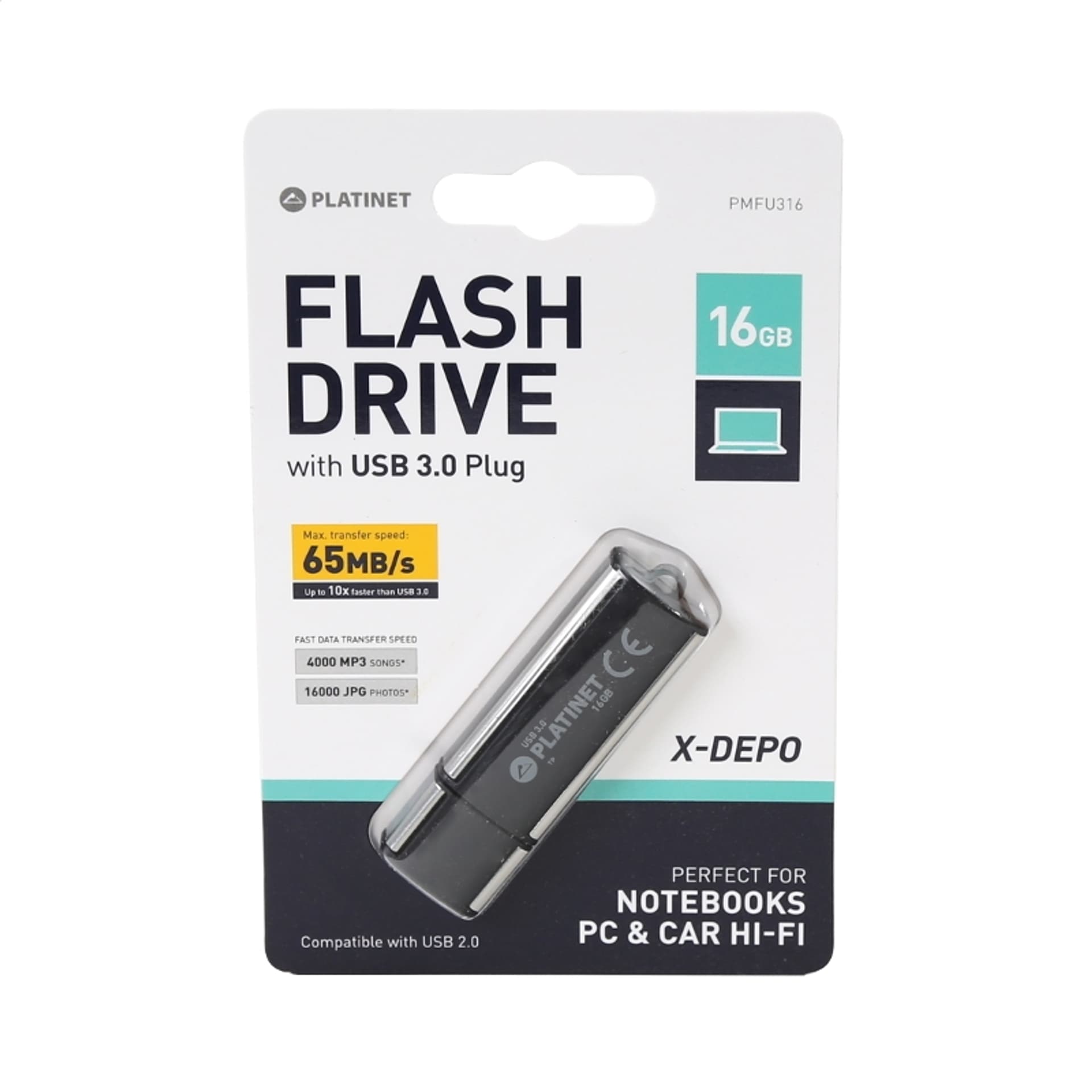 

PLATINET PENDRIVE USB 3.2 X-DEPO 16GB [41447]