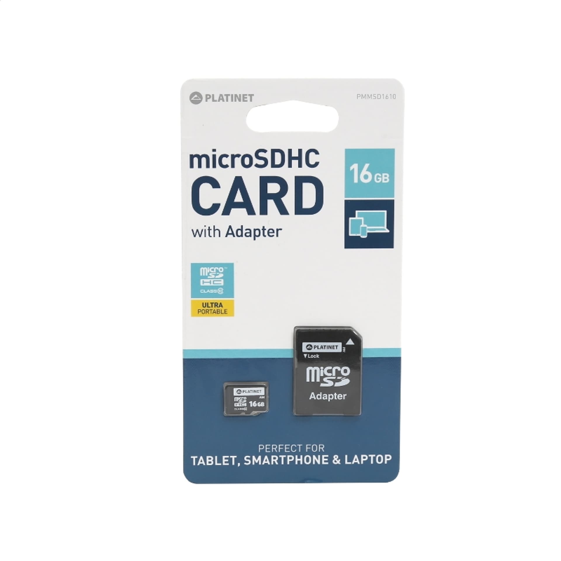 

PLATINET microSDHC SECURE DIGITAL + ADAPTER SD 16GB class10 [42209] TE