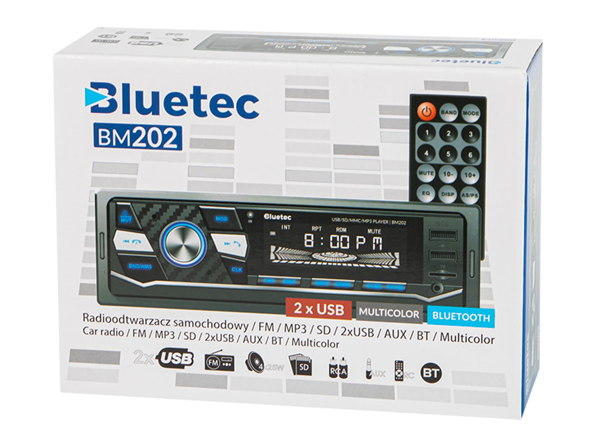 

78-296# Radio bluetec bm202 mp3/usb/sd/mmc/bt