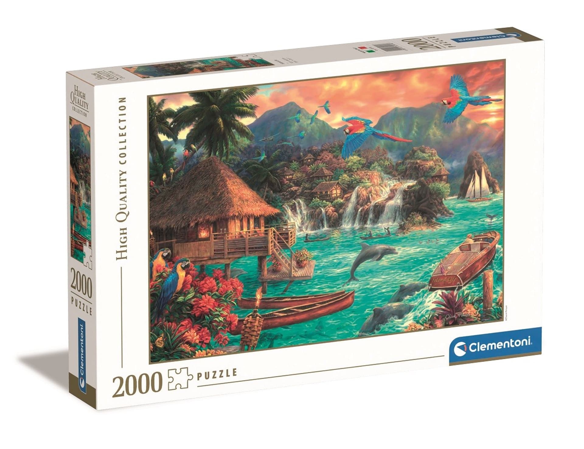 

Puzzle 2000 elementów High Quality, Życie na wyspie