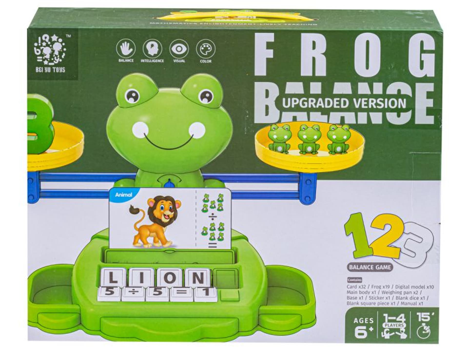 

Gra Nauka Liczenia Oraz Angielskiego - Równoważnia Waga Szalkowa Żabka Żaba - Frog Balance