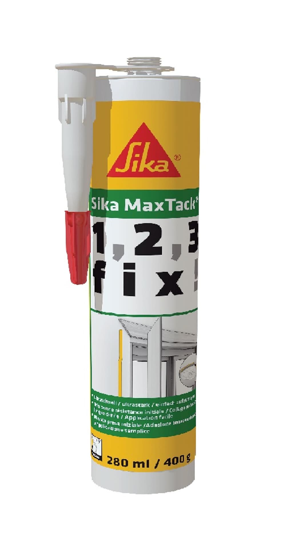 

KLEJ MONTAŻOWY O WYSOKIEJ SILE KLEJENIA SIKA MAXTACK 400GR