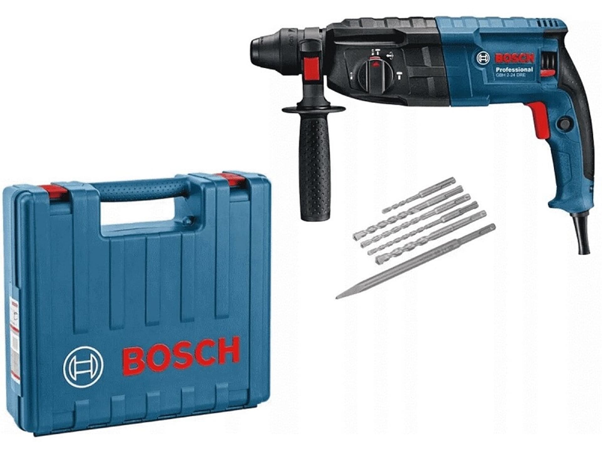 

MŁOT UDAROWY OBROTOWY SDS+ GBH 240 + ZESTAW WIERTEŁ SDS+