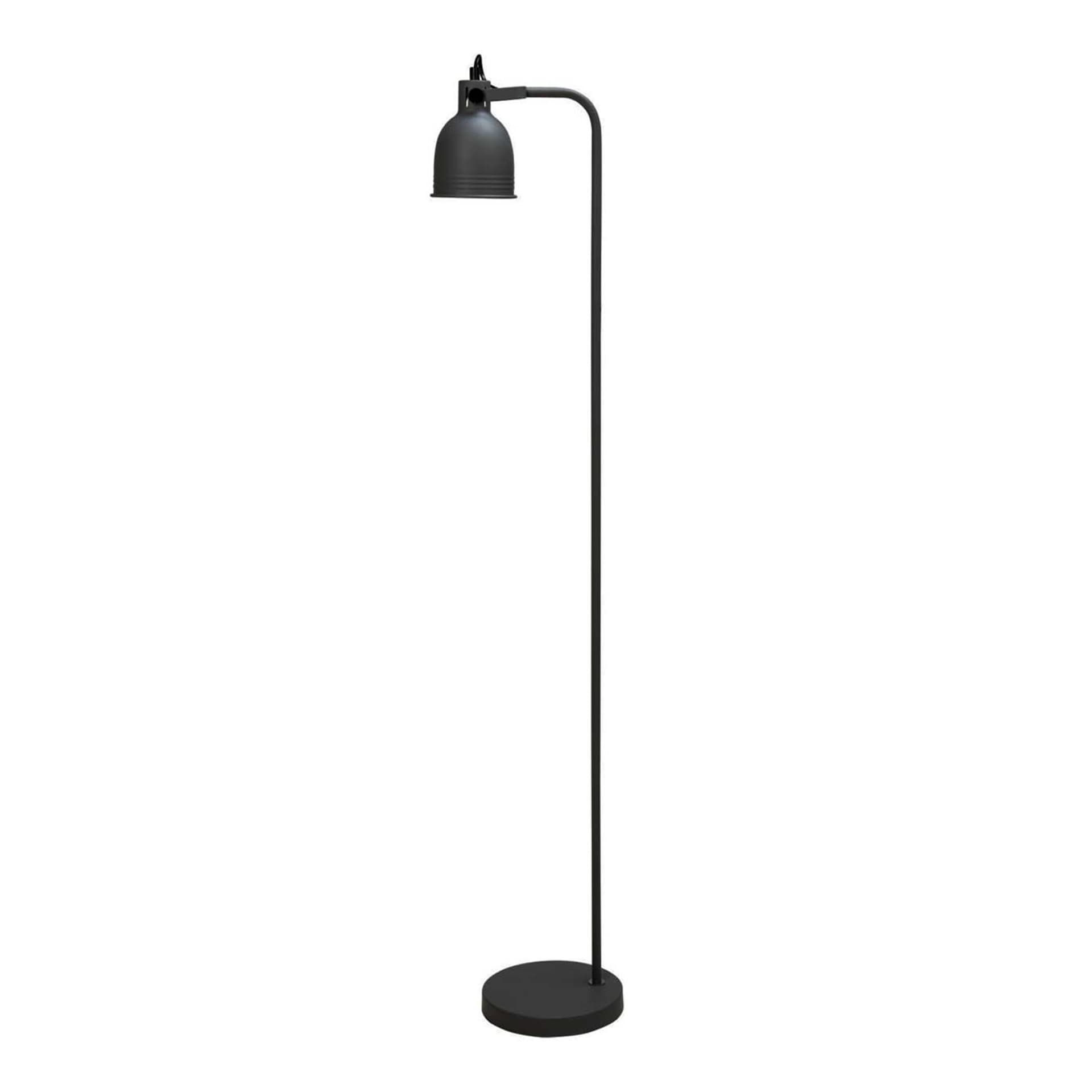 

Lampa podłogowa czarna Loft 129 cm