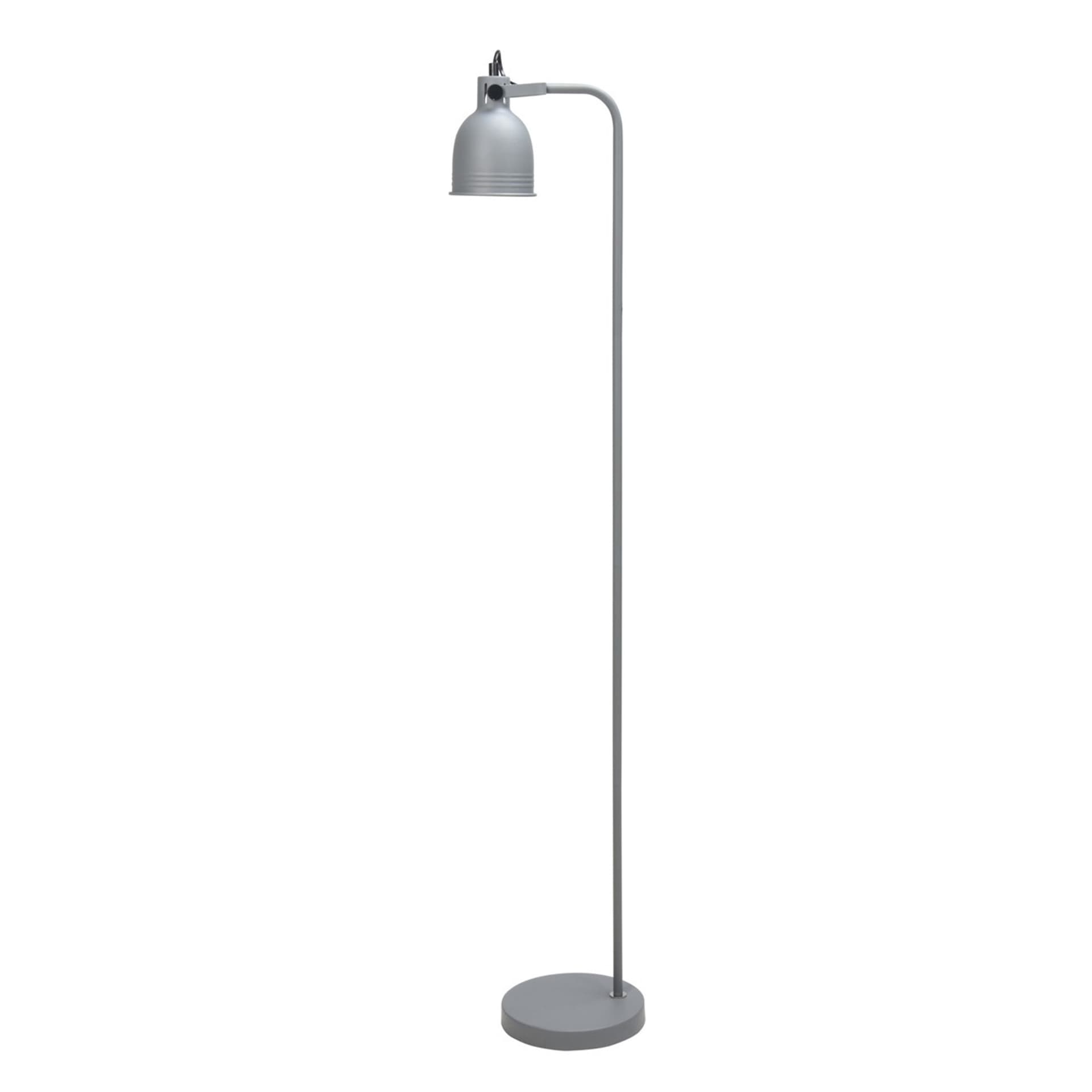 

Lampa podłogowa szara Loft 129 cm