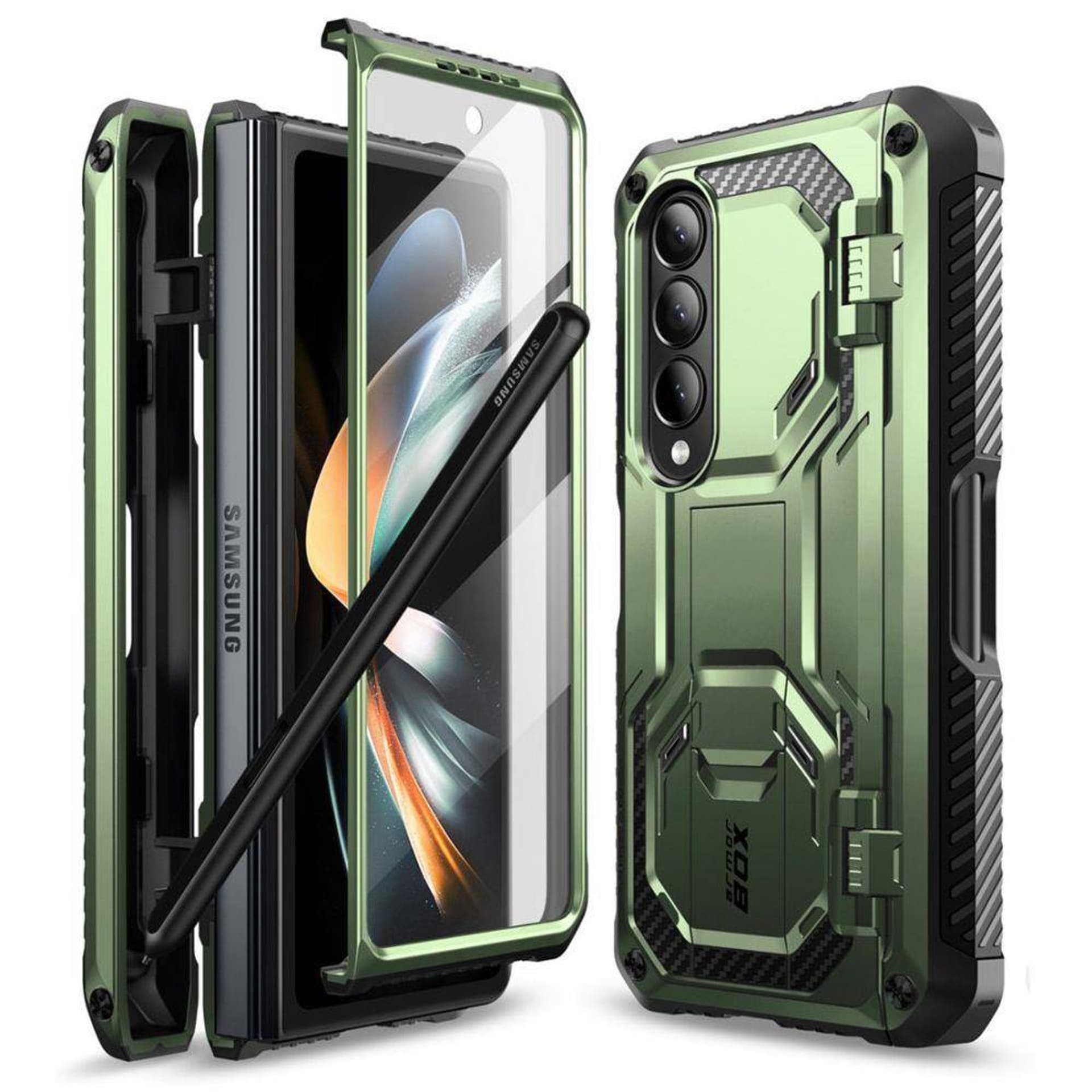 

Etui GALAXY Z FOLD 4 Supcase IBLSN ArmorBox zielone