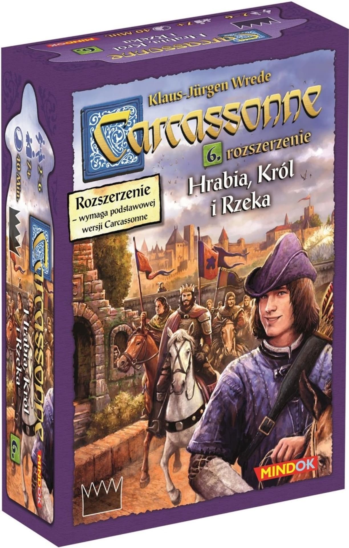 

GRA PLANSZOWA CARCASSONNE 2ed - HRABIA,KRÓL i RZEKA - dodatek nr6 BARD