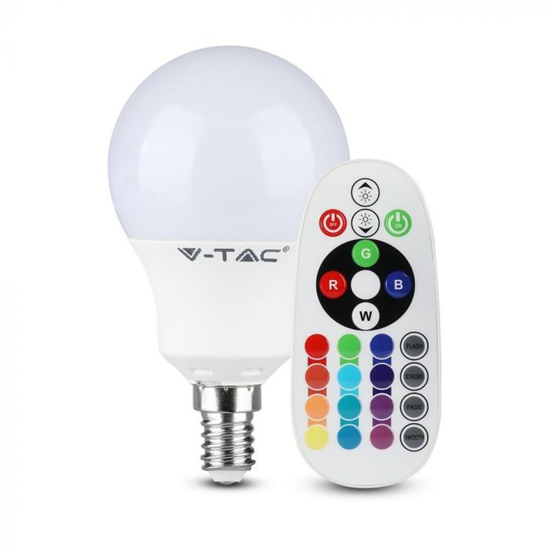

Żarówka LED Smart E14 3,5W P45 RGB+6400K