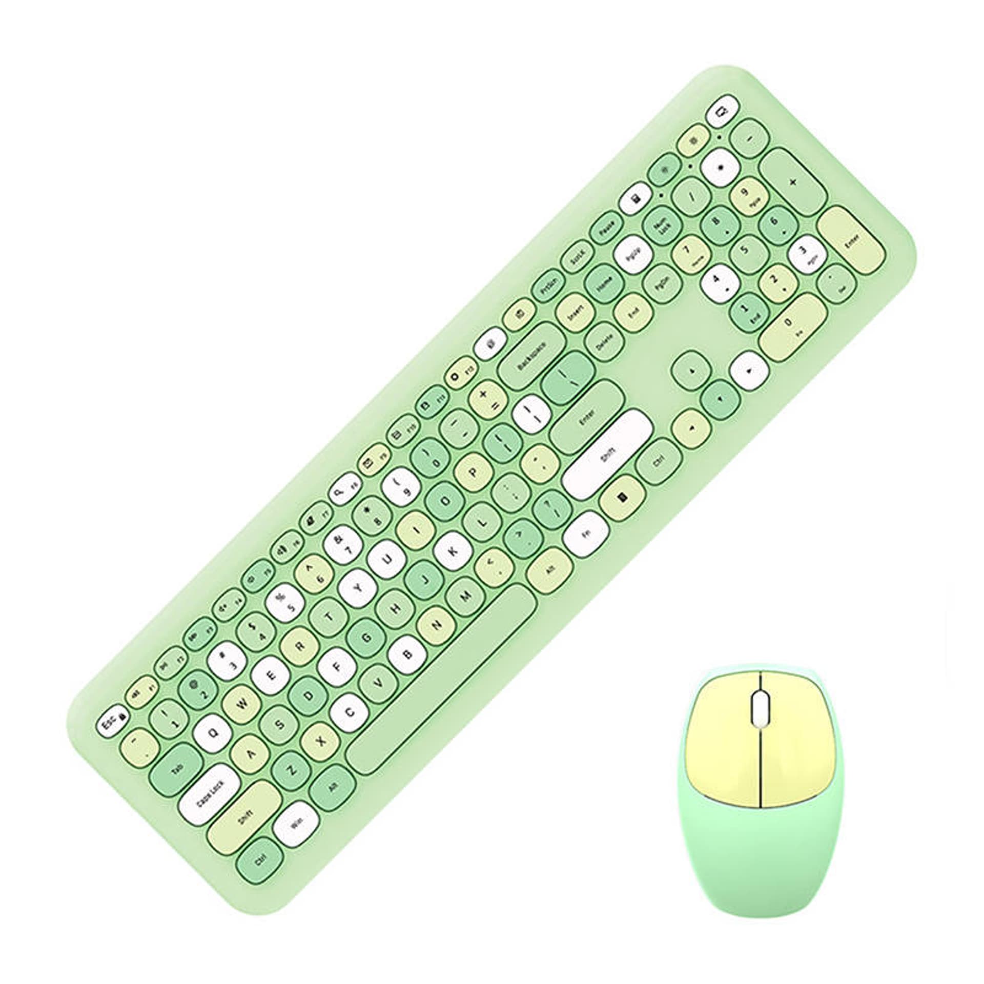 

Bezprzewodowy zestaw klawiatura + myszka MOFII 666 2.4G (zielony)