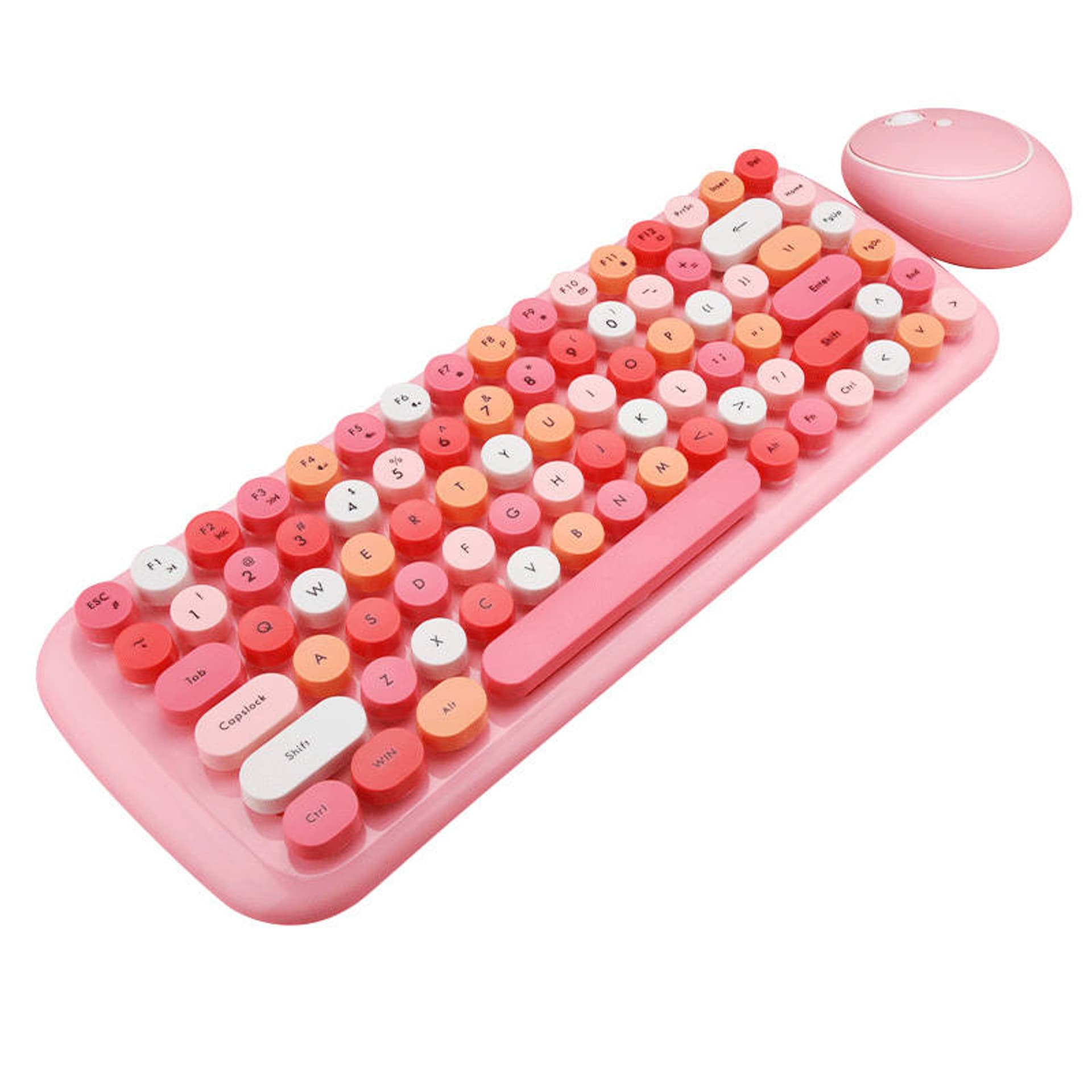 

Bezprzewodowy zestaw klawiatura + myszka MOFII Candy 2.4G (różowy)