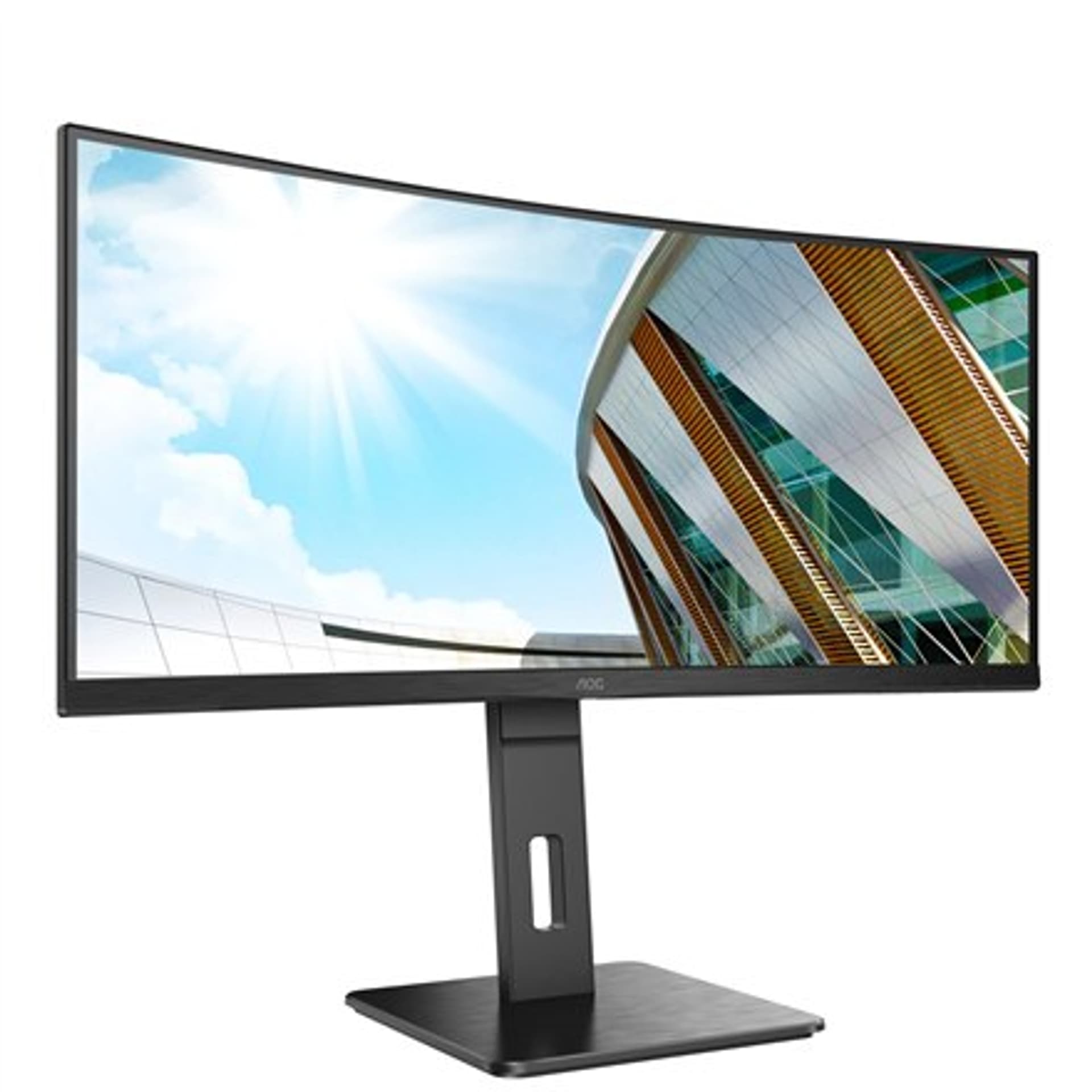

AOC Curved Monitor CU34P2C 34 ", VA, WQHD, 3440 x 1440, 21:9, 1 ms, 300 cd/m², Black, 100 Hz, HDMI ports quantity 1