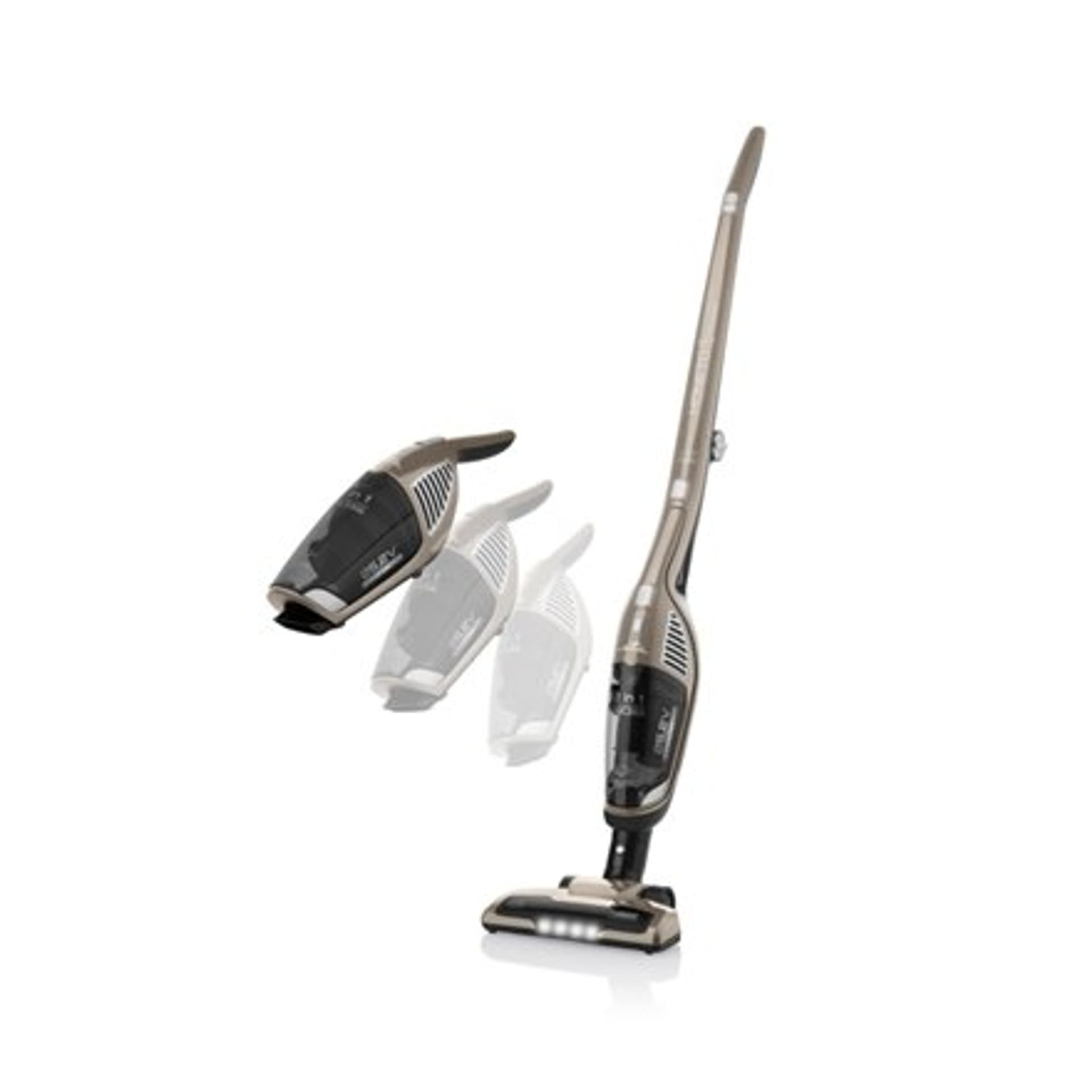 

ETA Vacuum Cleaner Moneto ETA744990000 Cordless operating, Handstick, 25.2 V, Operating time (max) 60 min, Black/Gold, Warranty, Max) 60 min/black/gold/warrant