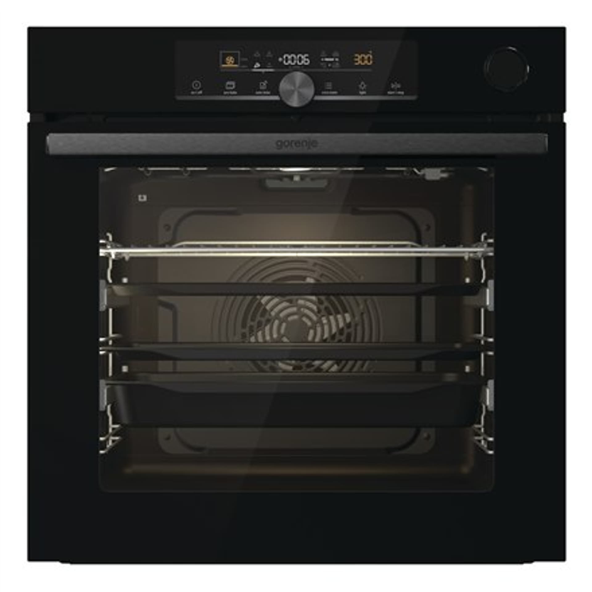 

Gorenje Oven BSA6747A04BG 77 L, Multisystem oven, EcoClean enamel, Mechanical control, Steam function, Height 59.5 cm, Width 59.
