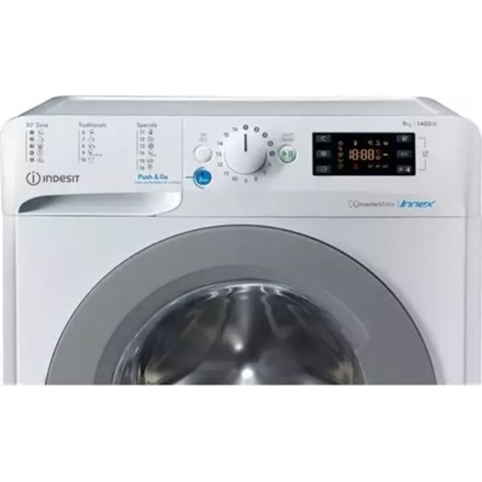 

INDESIT Washing Mashine BWE 91485X WS EU N Energy efficiency class B, Front loading, Washing capacity 9 kg, 1400 RPM, Depth 63