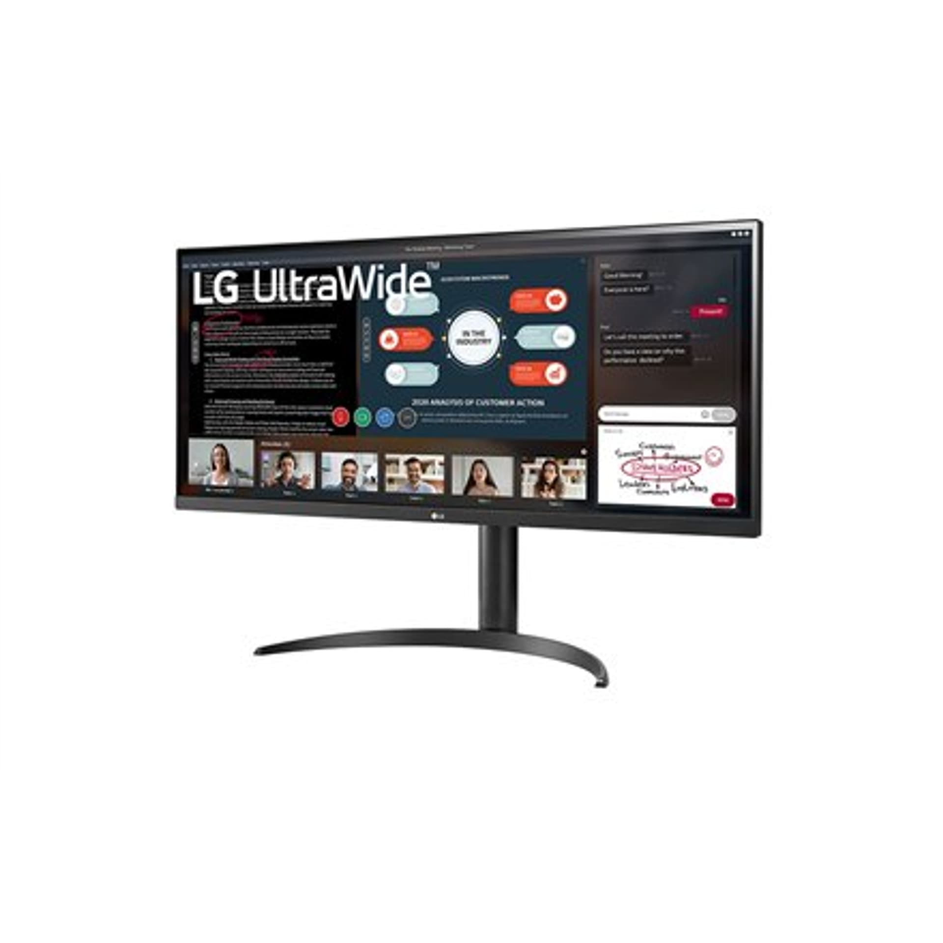 

LG 34WP550-B 34 ", IPS, UltraWide Full HD, 2560 x 1080 pixels, 21:9, 5 ms, 200 cd/m², Black, Headphone Out, 75 Hz, HDMI ports qu