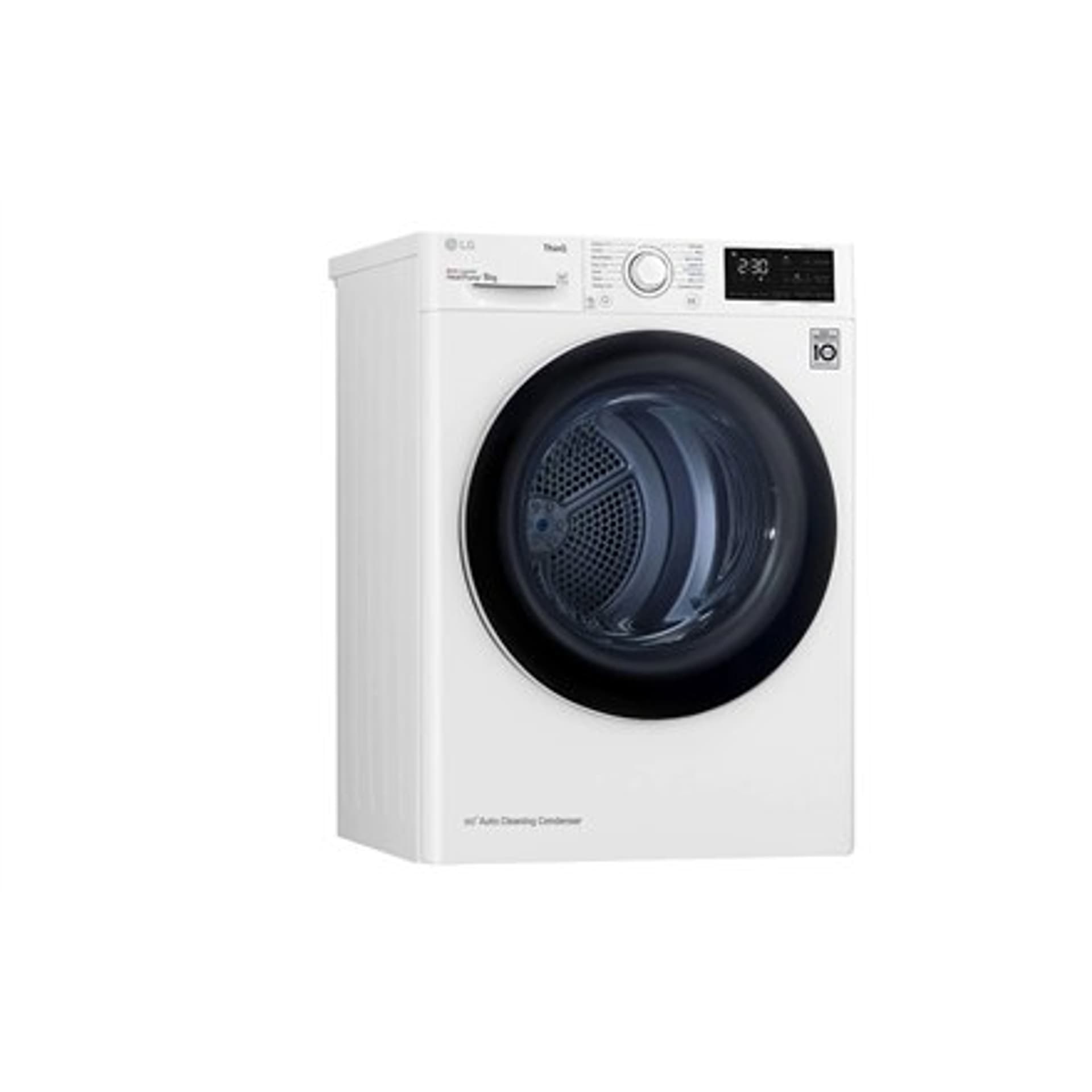 

Suszarka LG RH80V3AV6N Klasa efektywności energetycznej A++, Ładowana od frontu, 8 kg, LED, Głębokość 69 cm, Wi-Fi, Biały