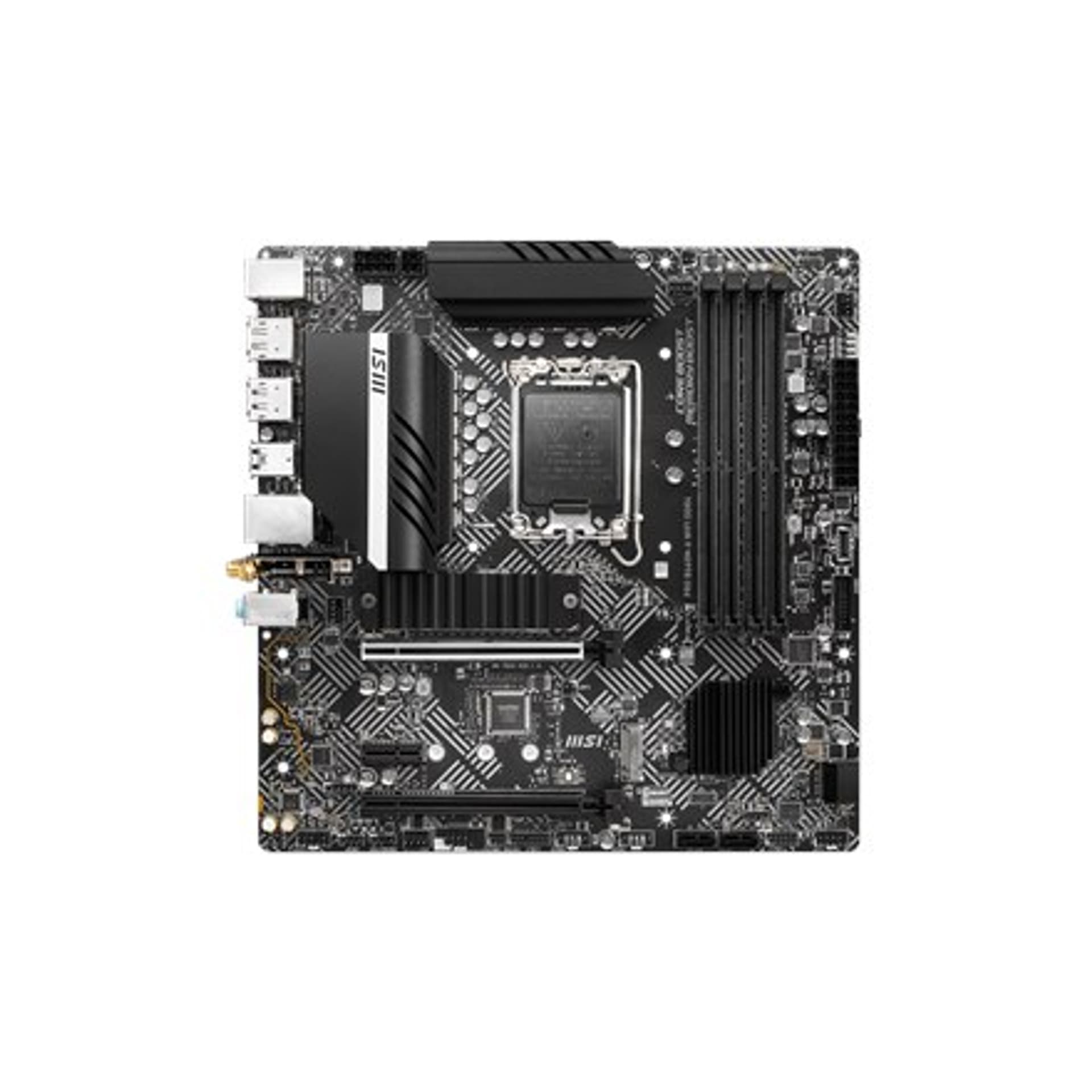 

MSI PRO B660M-A WIFI DDR4 Processor family Intel, Processor socket LGA1700, DDR4 DIMM, Memory slots 4, Supported hard disk driv