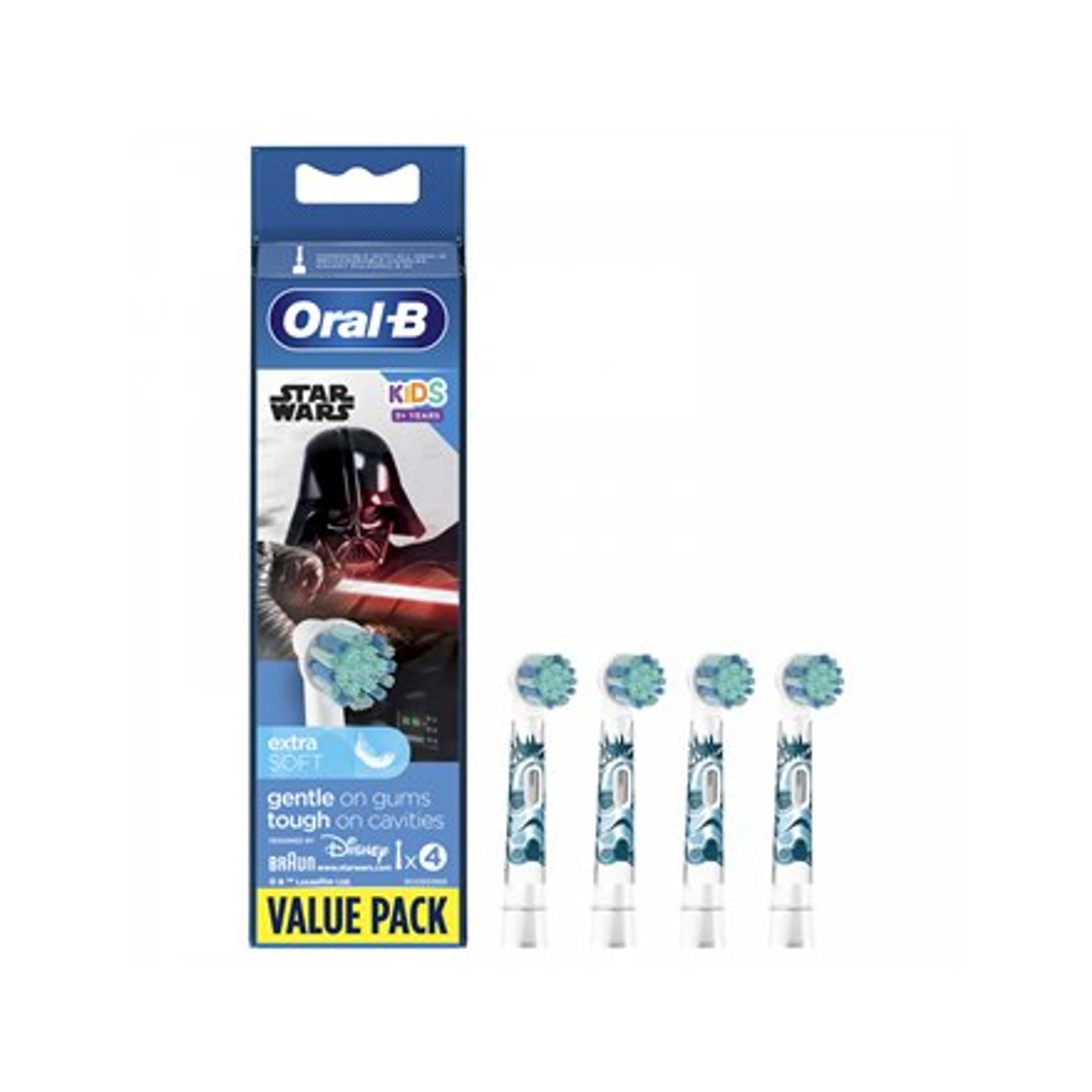 

Oral-B Electric Toothbrush Heads, Star wars EB10S-4 Heads, For kids, Number of brush heads included 4