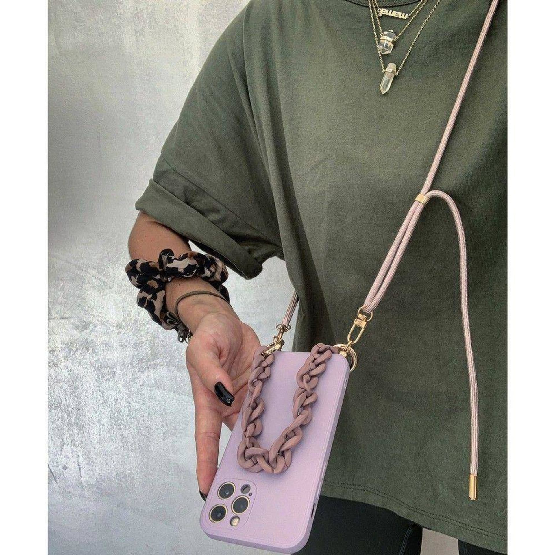 

Etui IPHONE 14 Tech-Protect Icon Chain fioletowe