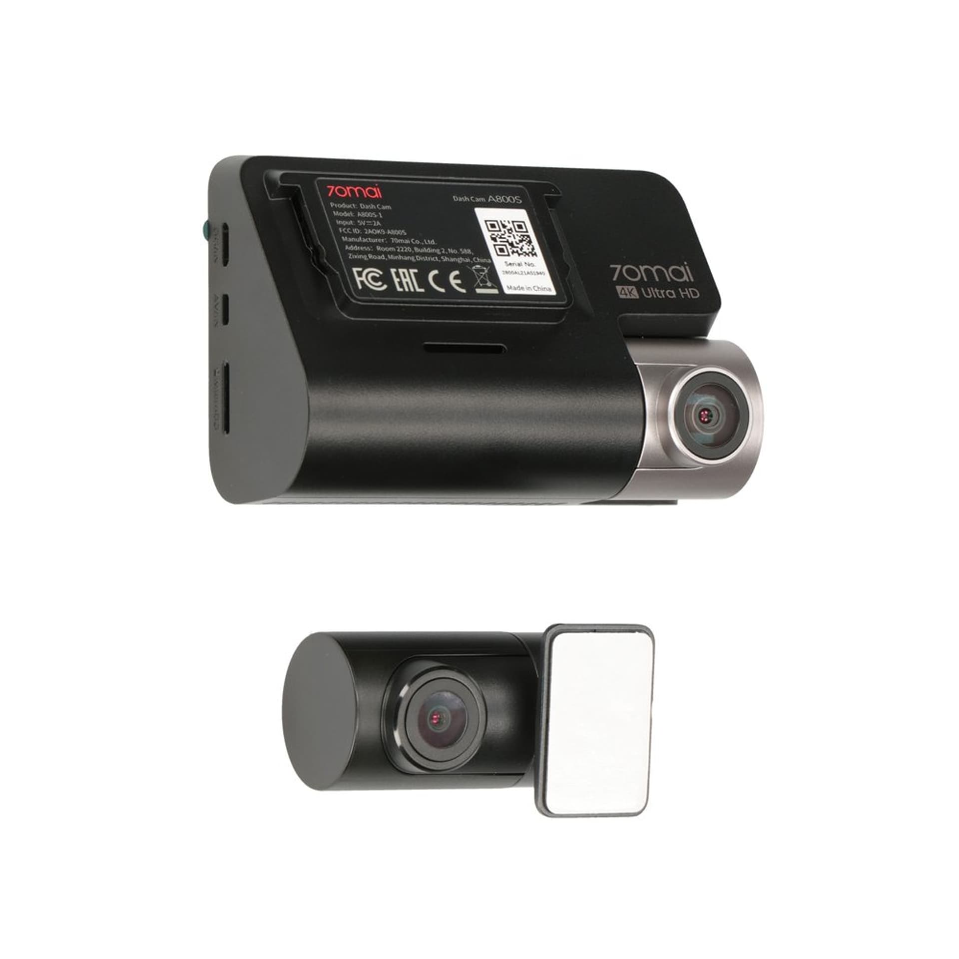 

XIAOMI 70MAI DASH CAM A800S 4K GPS + REAR CAM MIDRIVE A800S-1