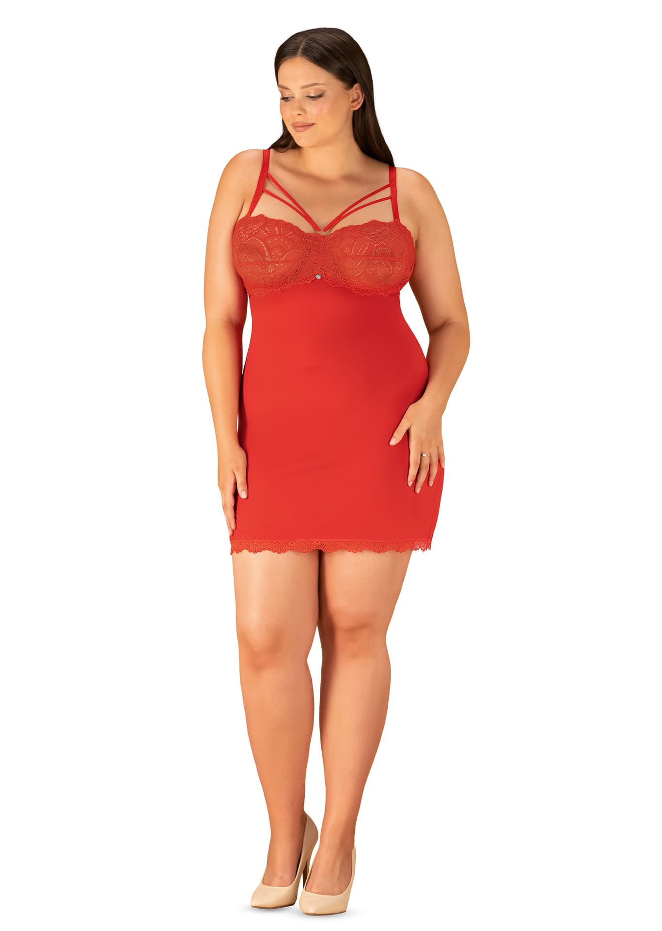 

KOSZULKA LOVENTY CHEMISE (kolor red, rozmiar S/M)