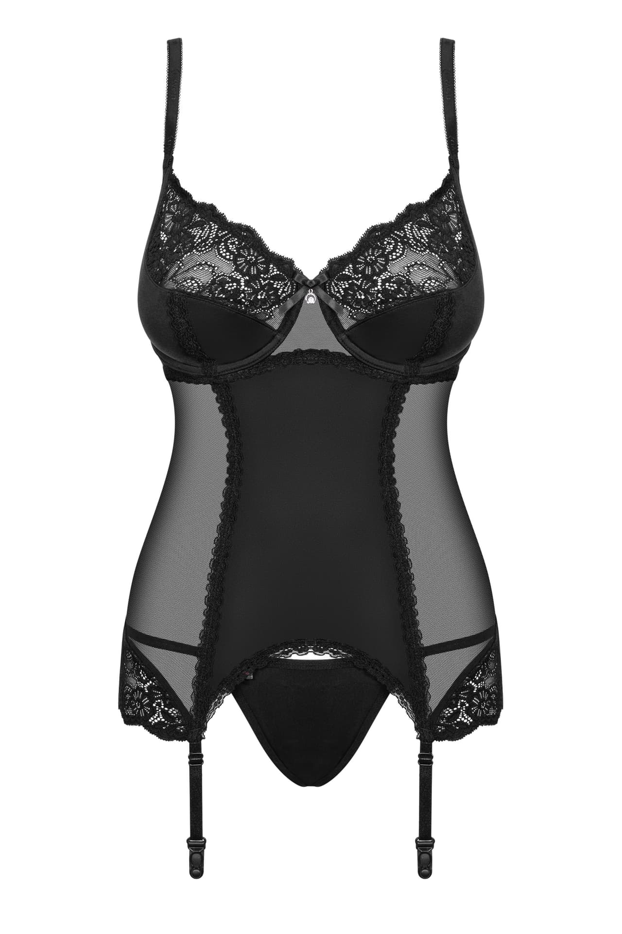 

GORSET+ STRINGI AMALLIE (kolor black, rozmiar S/M)