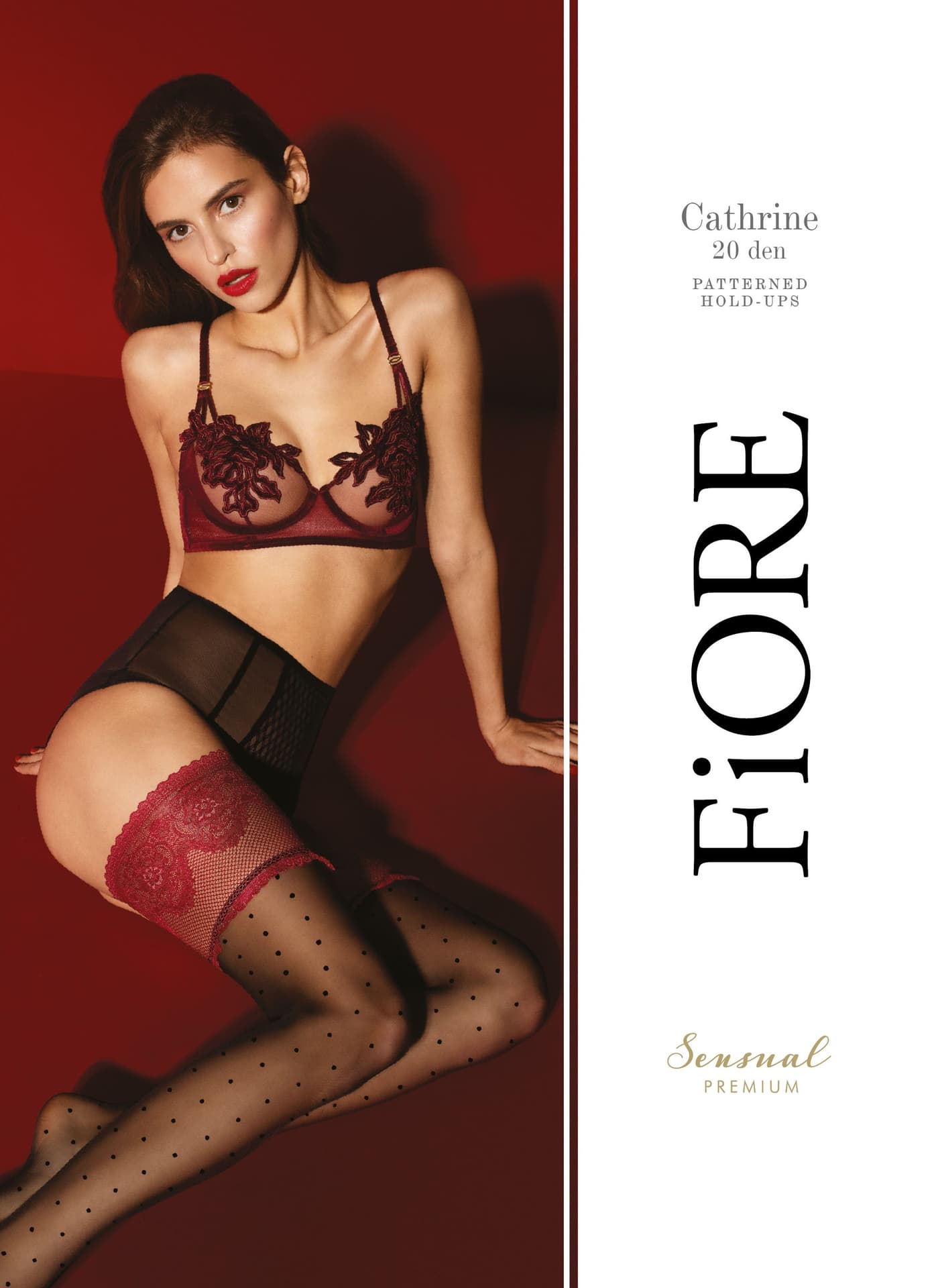

POŃCZOCHY CATHERINE 20 DEN (kolor black/red, rozmiar 3)