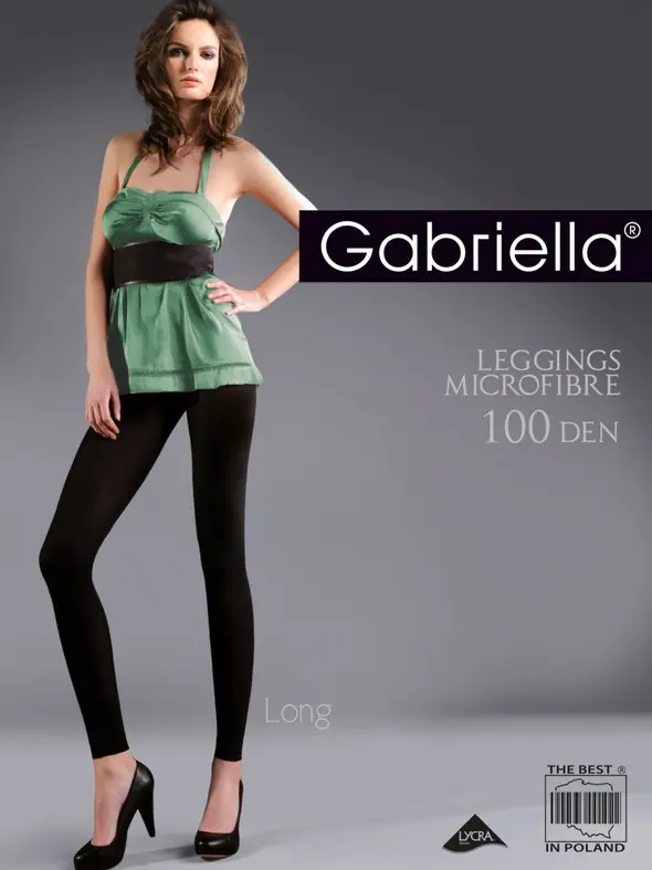 

LEGGINGS MICROFIBRE 100 DEN (kolor nero, rozmiar 1/2)