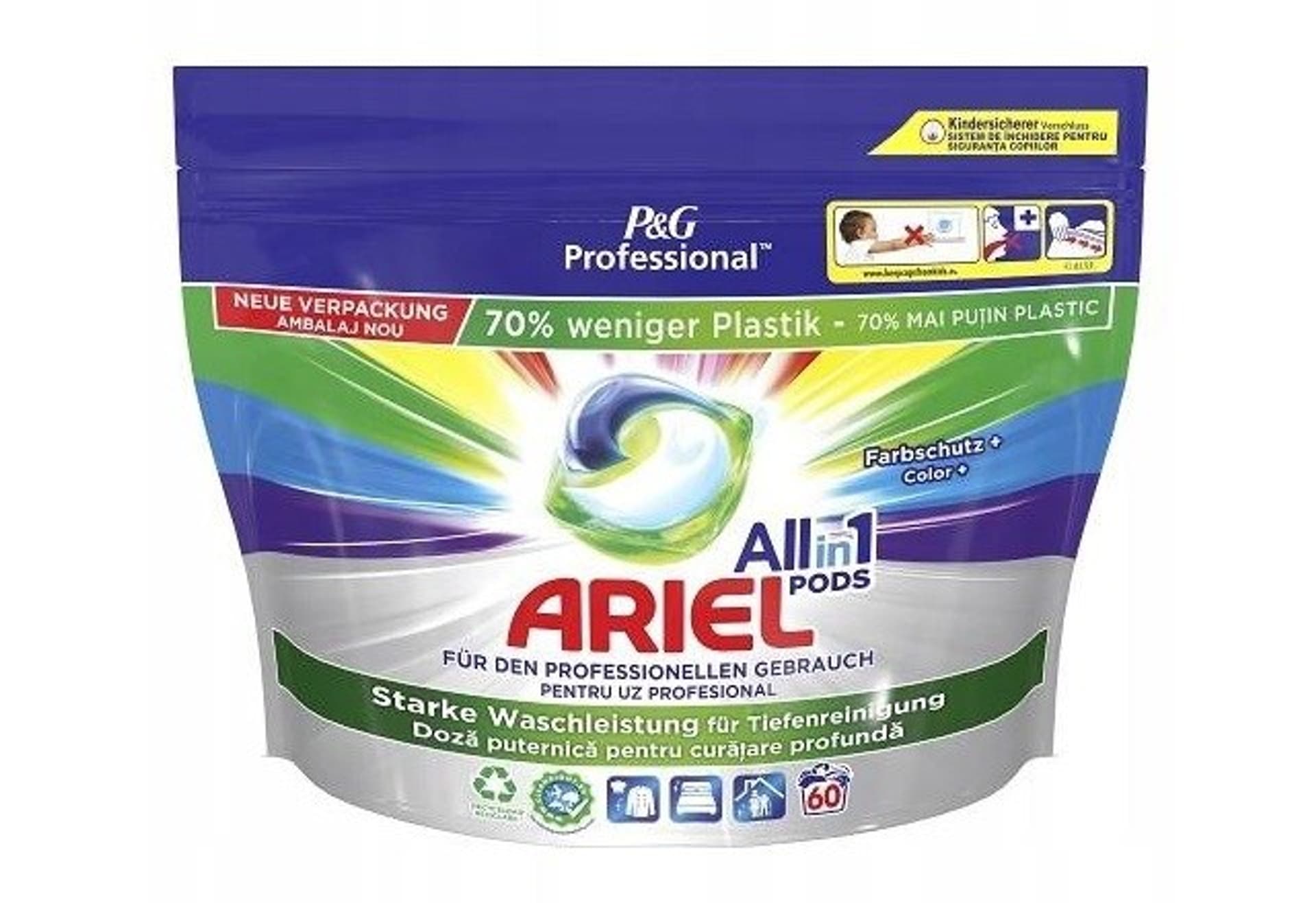 

ARIEL Prof Kapsułki piorące Color+ Polybag 60szt