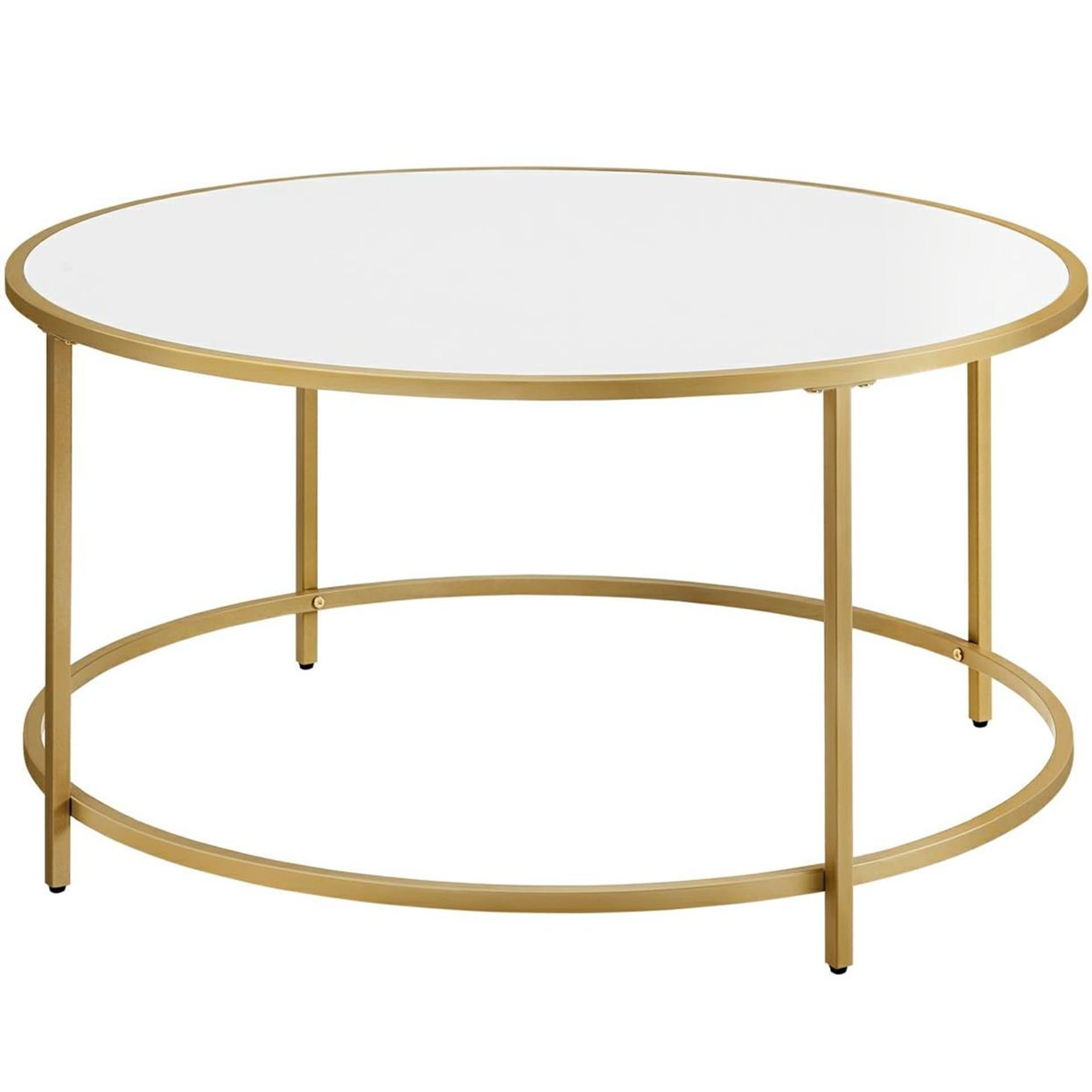 

Stolik kawowy GLAMOUR biały blat MDF 84 cm
