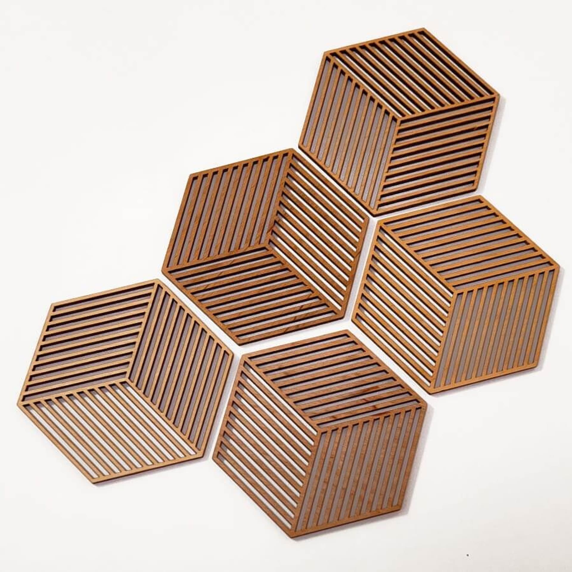 

Cubic - ECO podkładki pod kubek 6 szt.