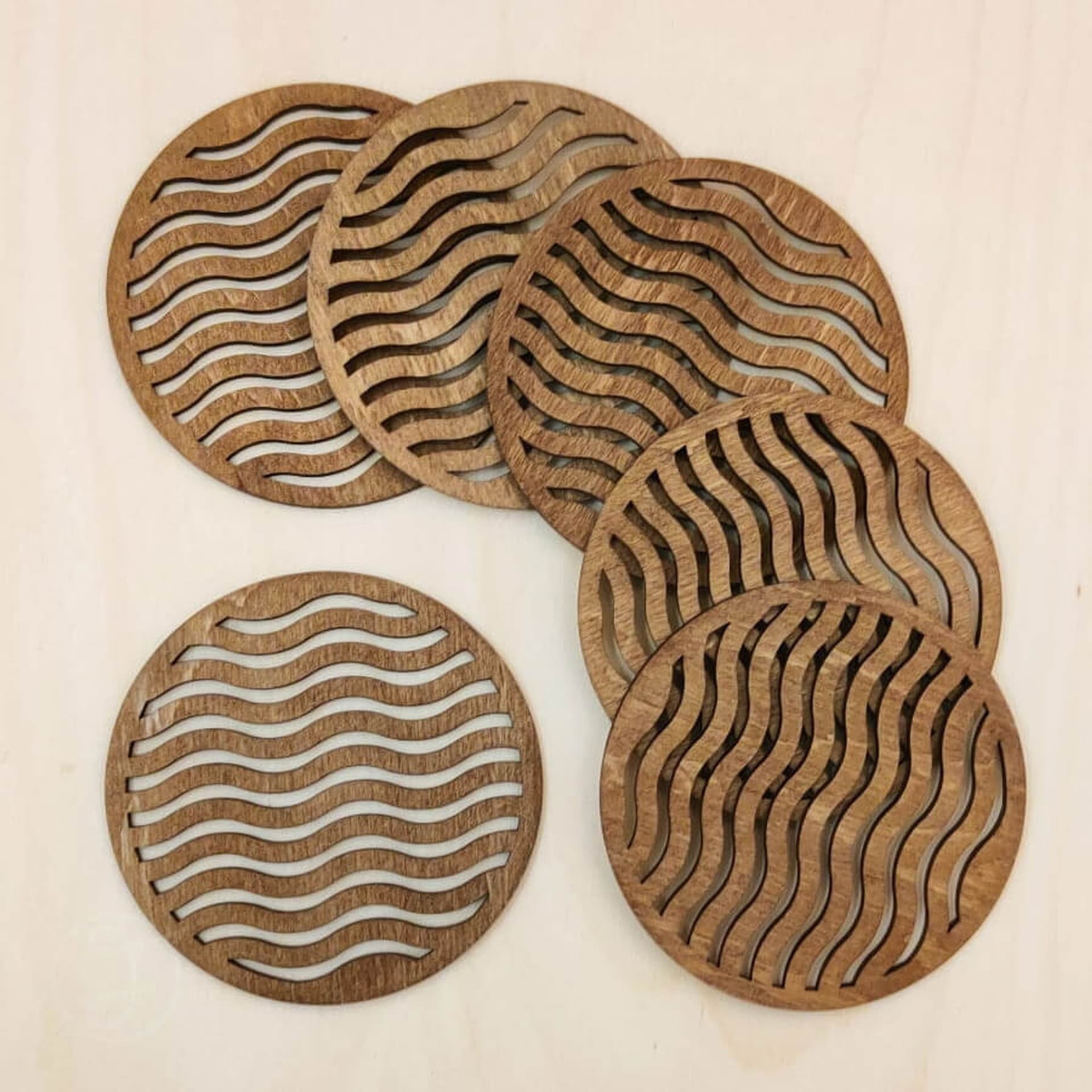 

Waves - ECO podkładki pod kubek 6 szt.