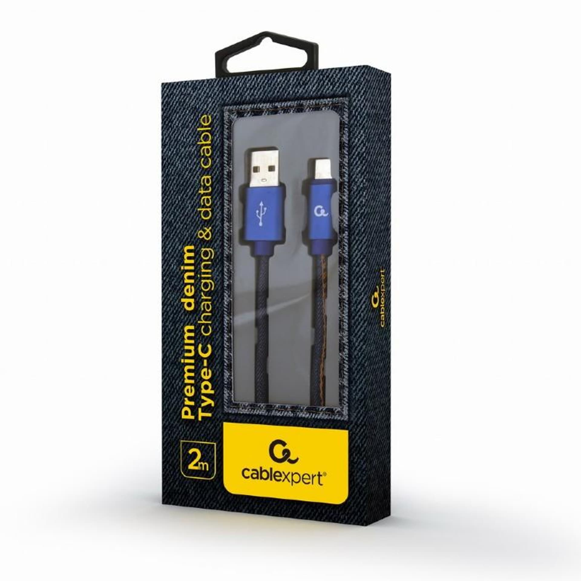 

Kabel USB 2.0 Type C premium jeans 2 m