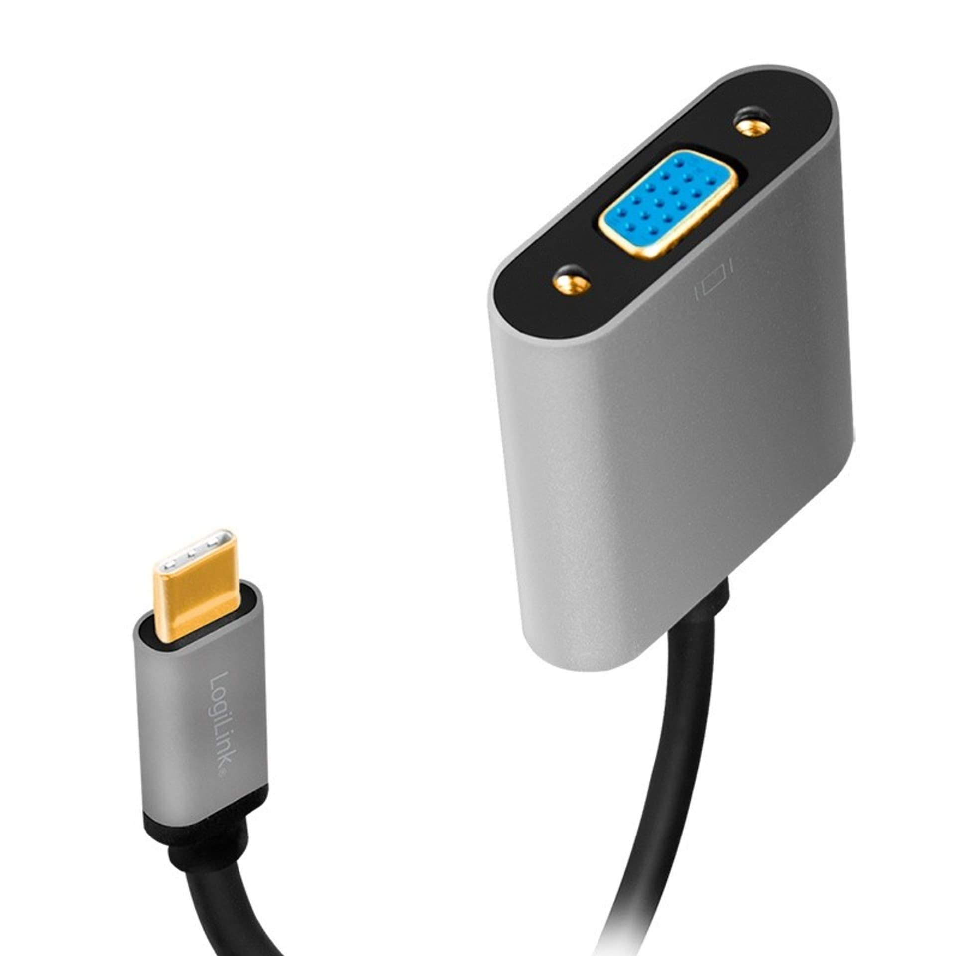 

Adapter USB-C do VGA, 1080p, aluminiowy 0.15m