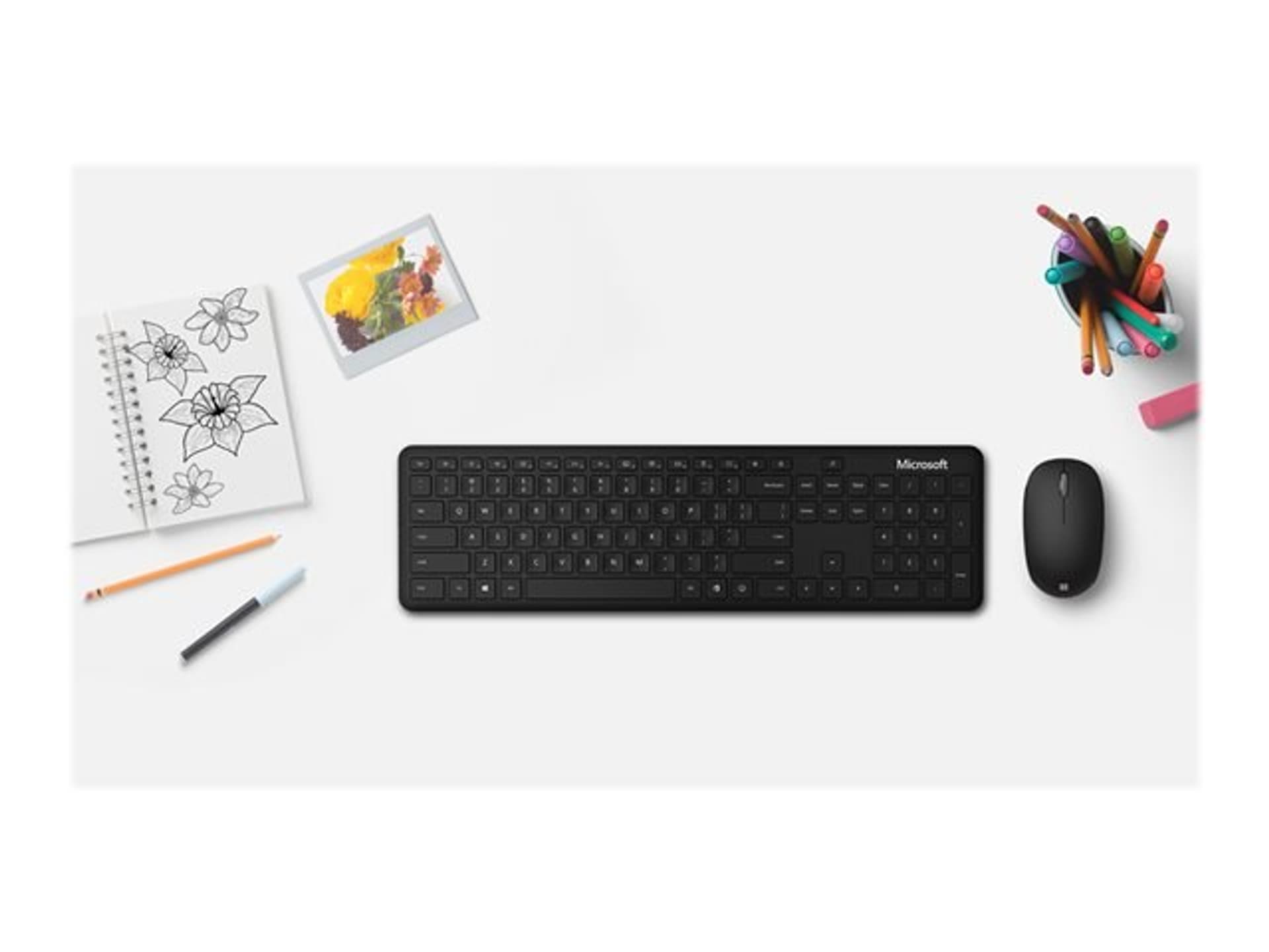 

Zestaw klawiatury i myszy Microsoft BLUETOOTH DESKTOP, Bezprzewodowy, Mysz w zestawie, Baterie w zestawie, PL, Połączenie bezprz