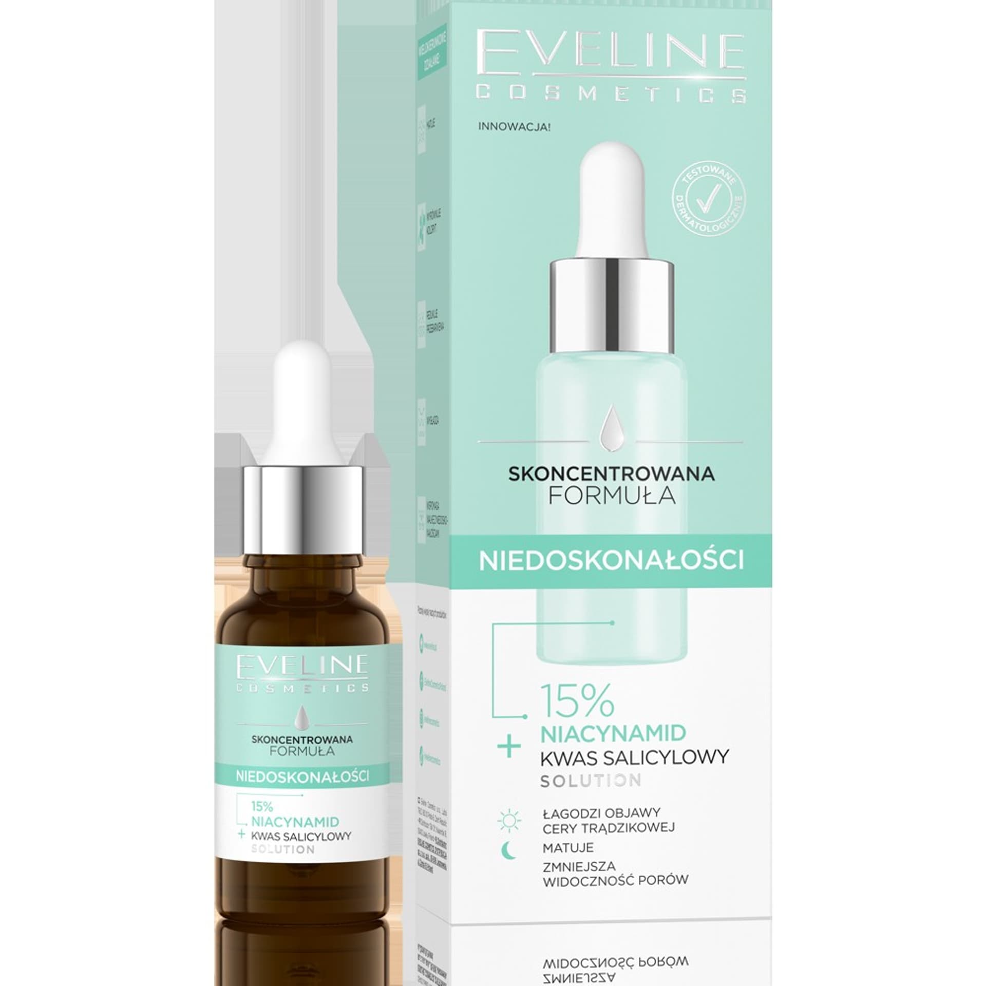 

Eveline Skoncentrowana Formuła Serum do twarzy "Niedoskonałości" na dzień i noc 18ml