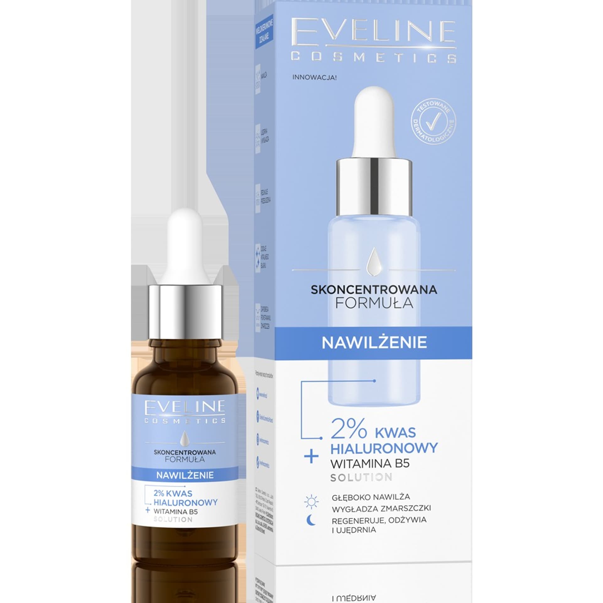 

Eveline Skoncentrowana Formuła Serum do twarzy "Nawilżenie" na dzień i noc 18ml