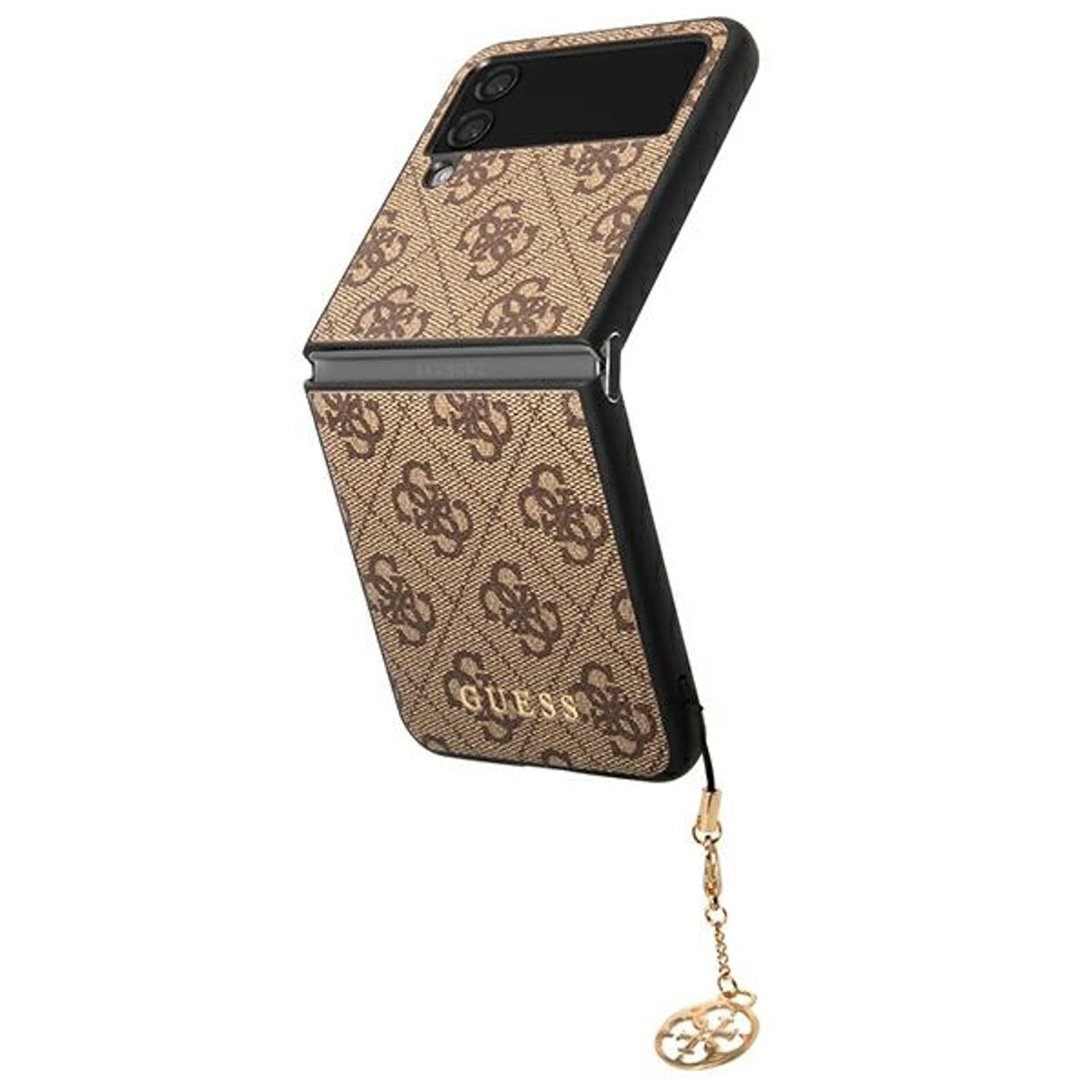 

Guess GUHCZF4GF4GBR F721 Z Flip 4 brązowy/brown hard case 4G Charms Collection