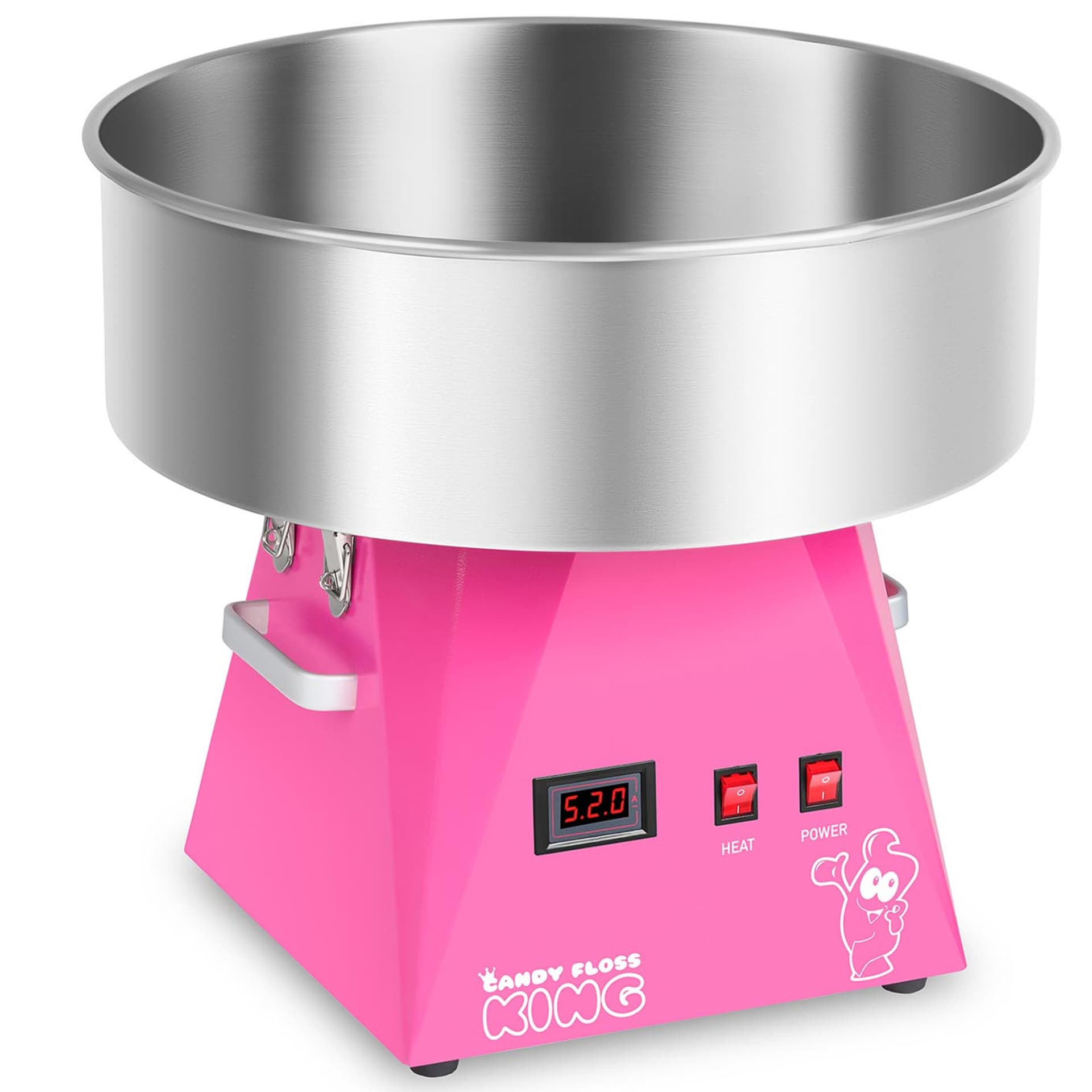 

Maszyna do waty cukrowej LED różowa 52cm 1030W Royal Catering RCZK-1030-W-R