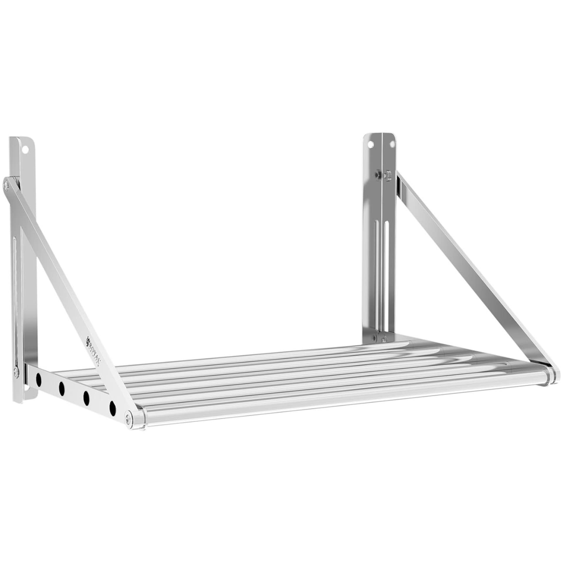 

Półka ścienna składana ze stali nierdzewnej do 40 kg 60 x 45 cm